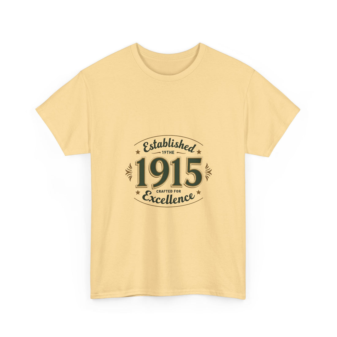 '1915 Established Excellence' Vintage Anniversary T-Shirt