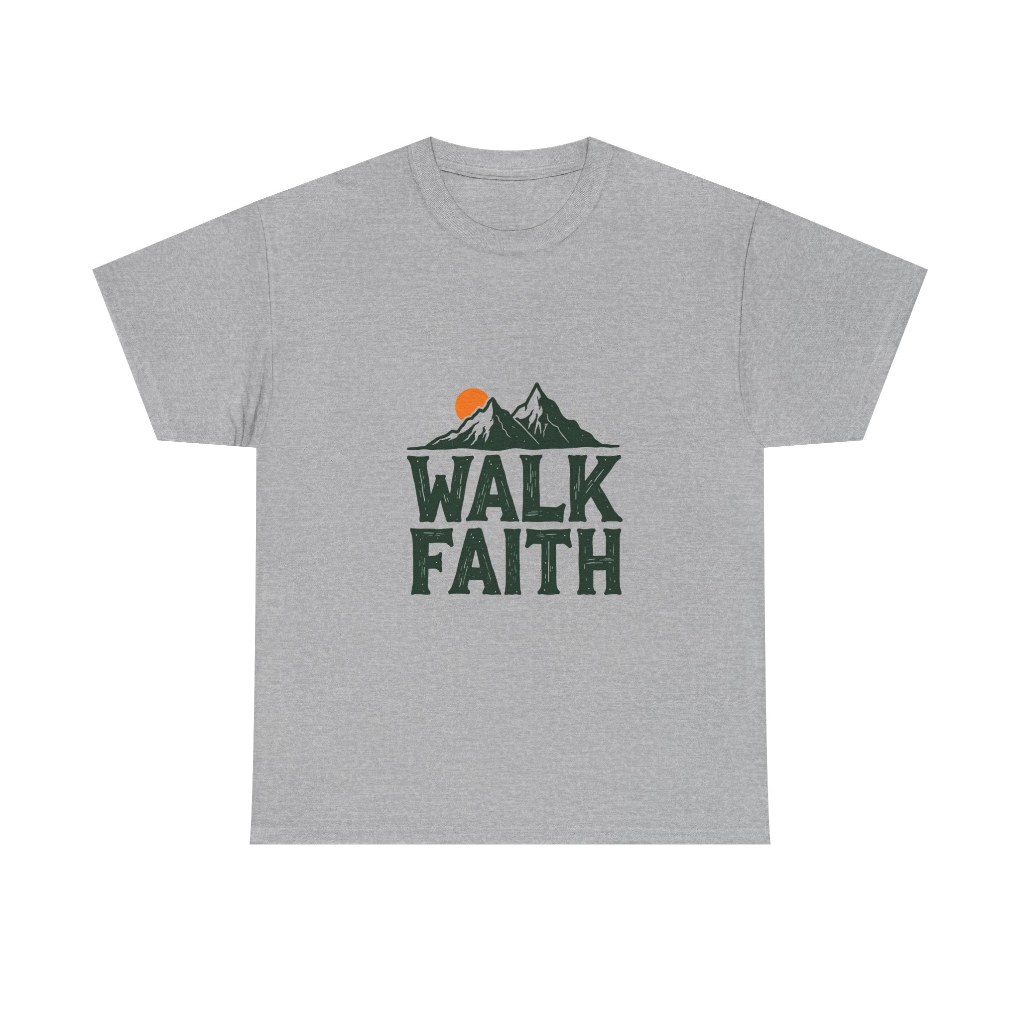 "Walk Faith" Mountain Christian T‑Shirt