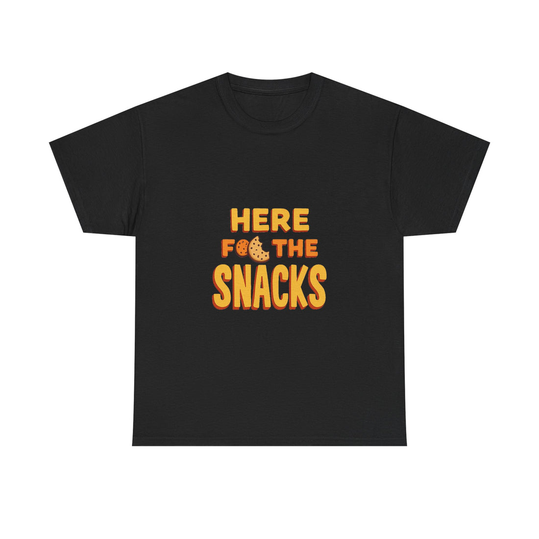 "Here for the Snacks" Funny Graphic T-Shirt