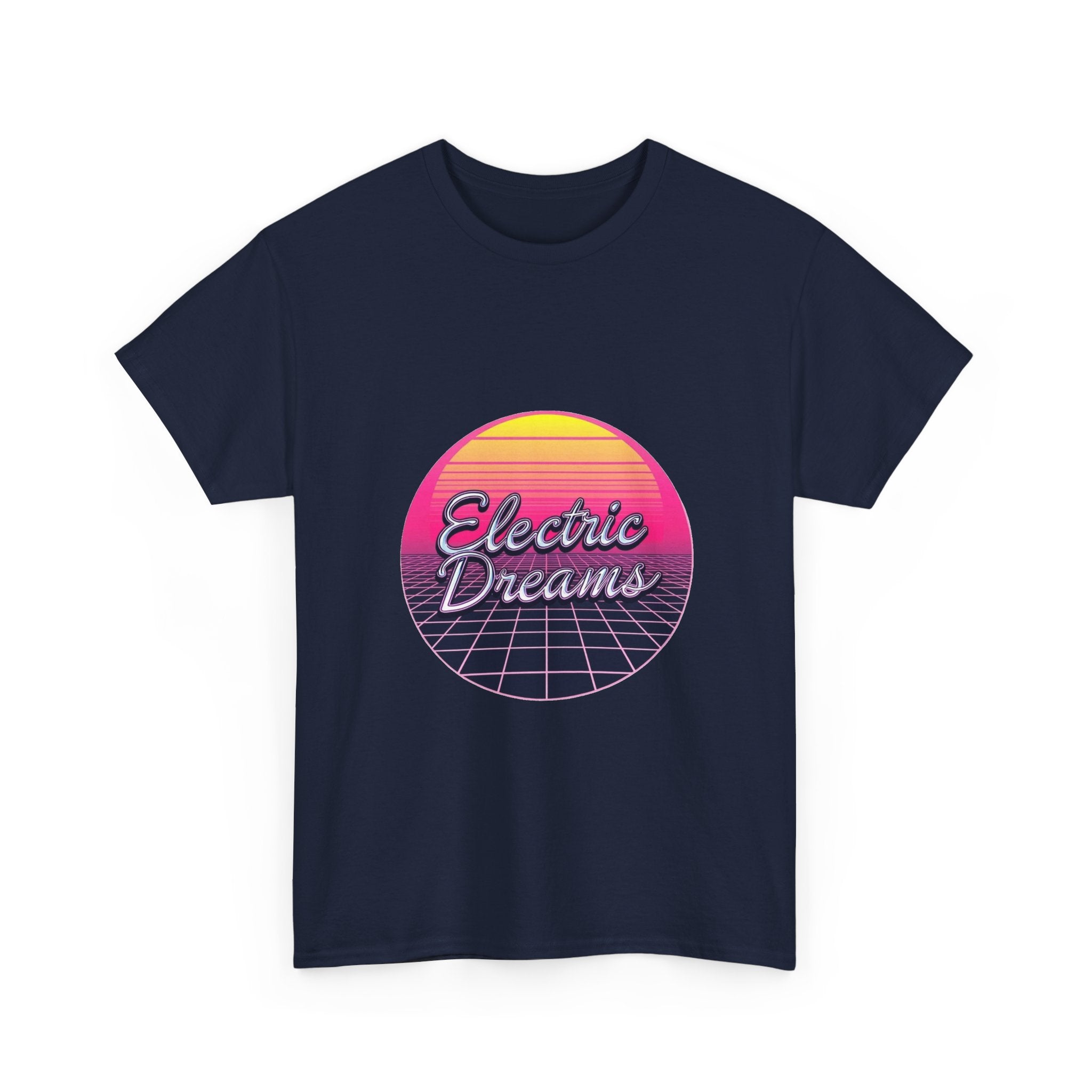 'Electric Dreams' 80s Vaporwave Sunset Graphic T-Shirt