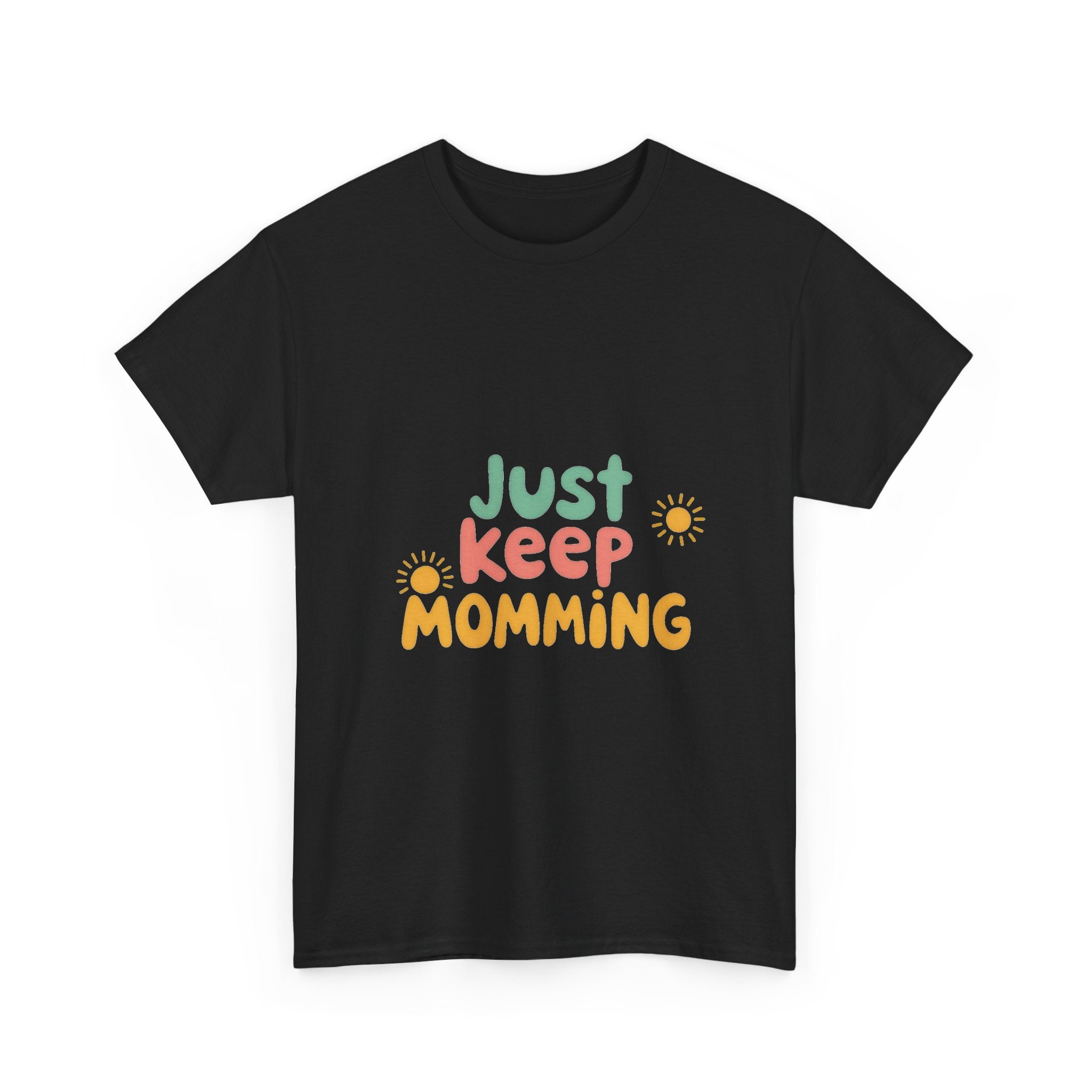 Just Keep Momming Retro Floral Mother's Day T-Shirt