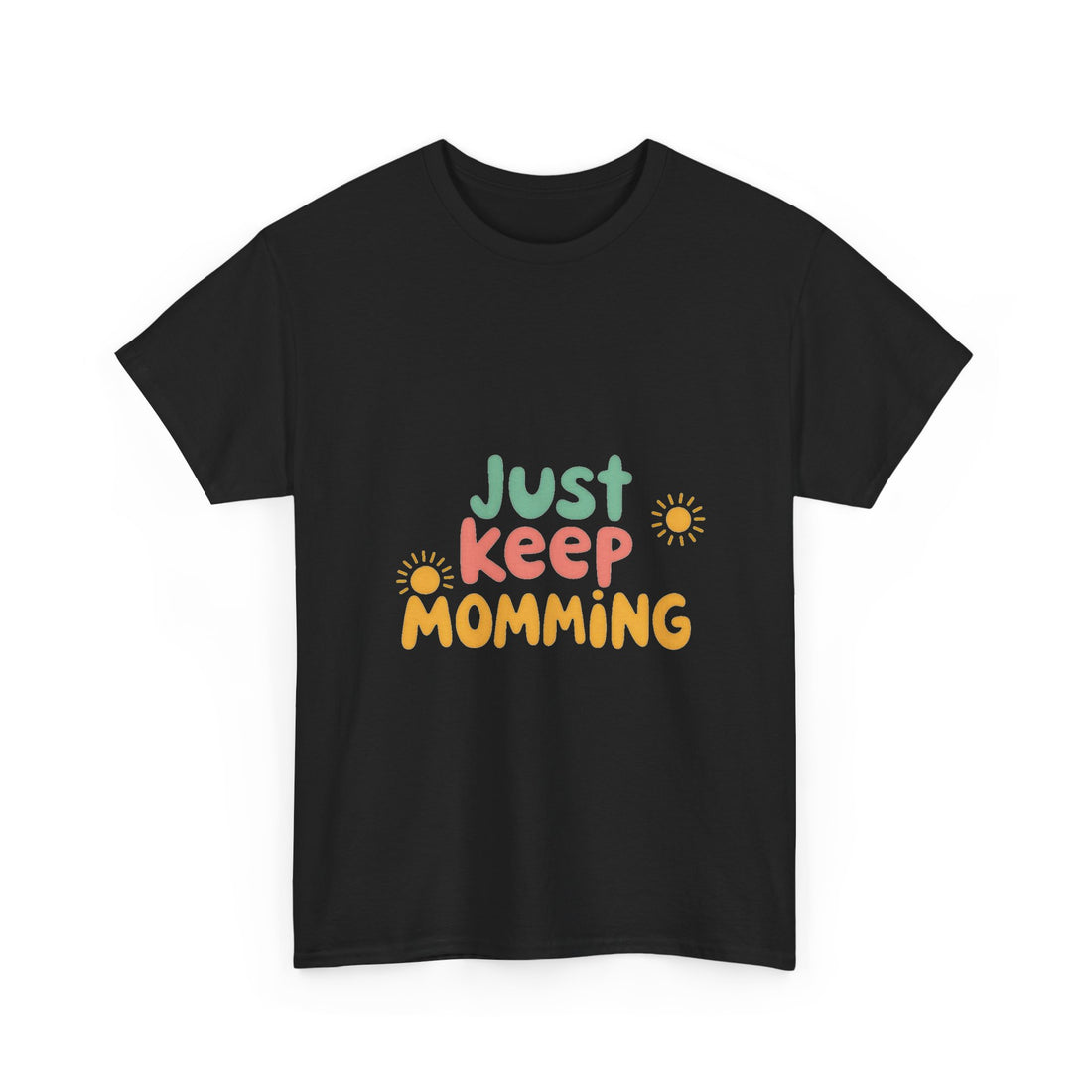 Just Keep Momming Retro Floral Mother's Day T-Shirt