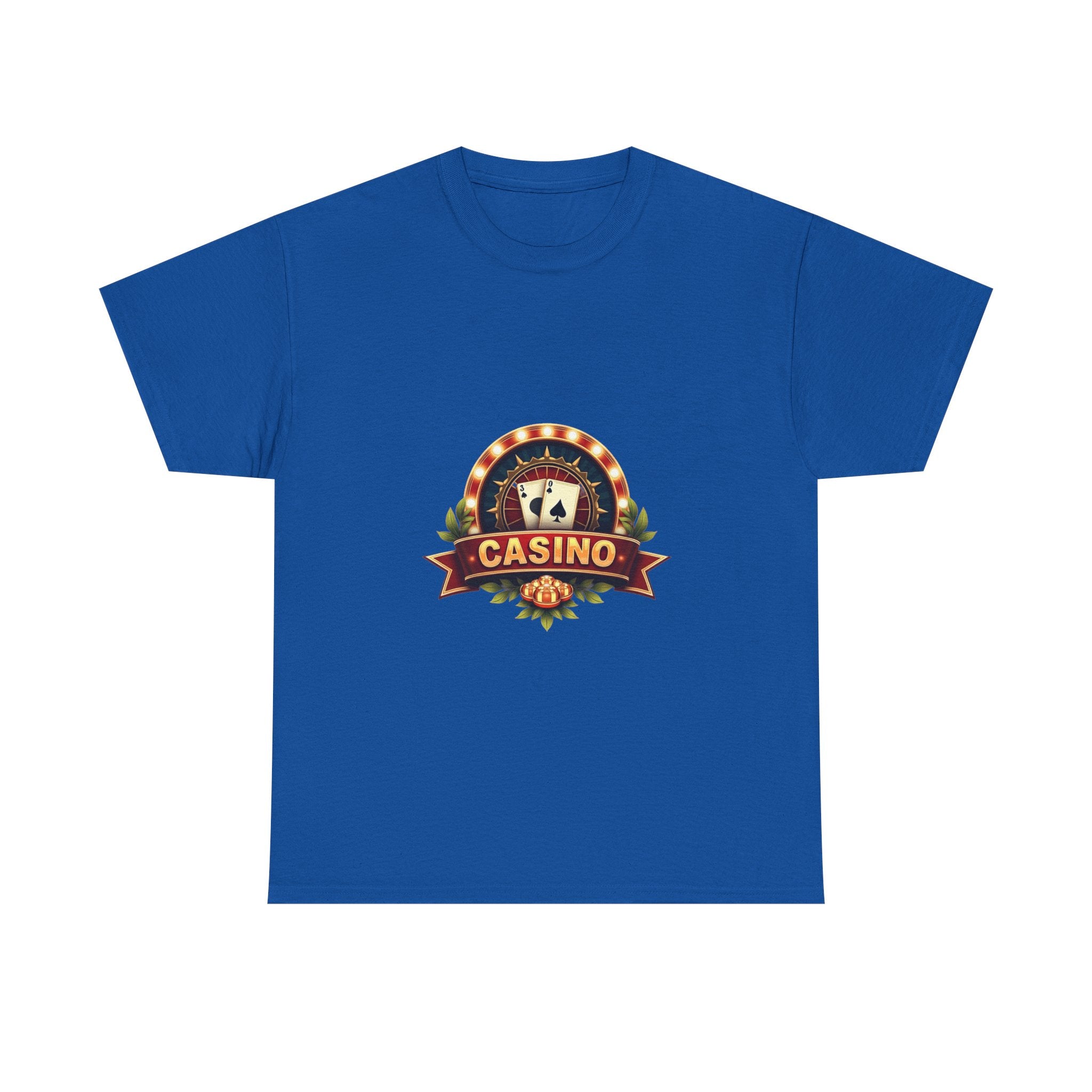 'Casino Retro Logo' Vintage Poker Chips & Cards T‑Shirt