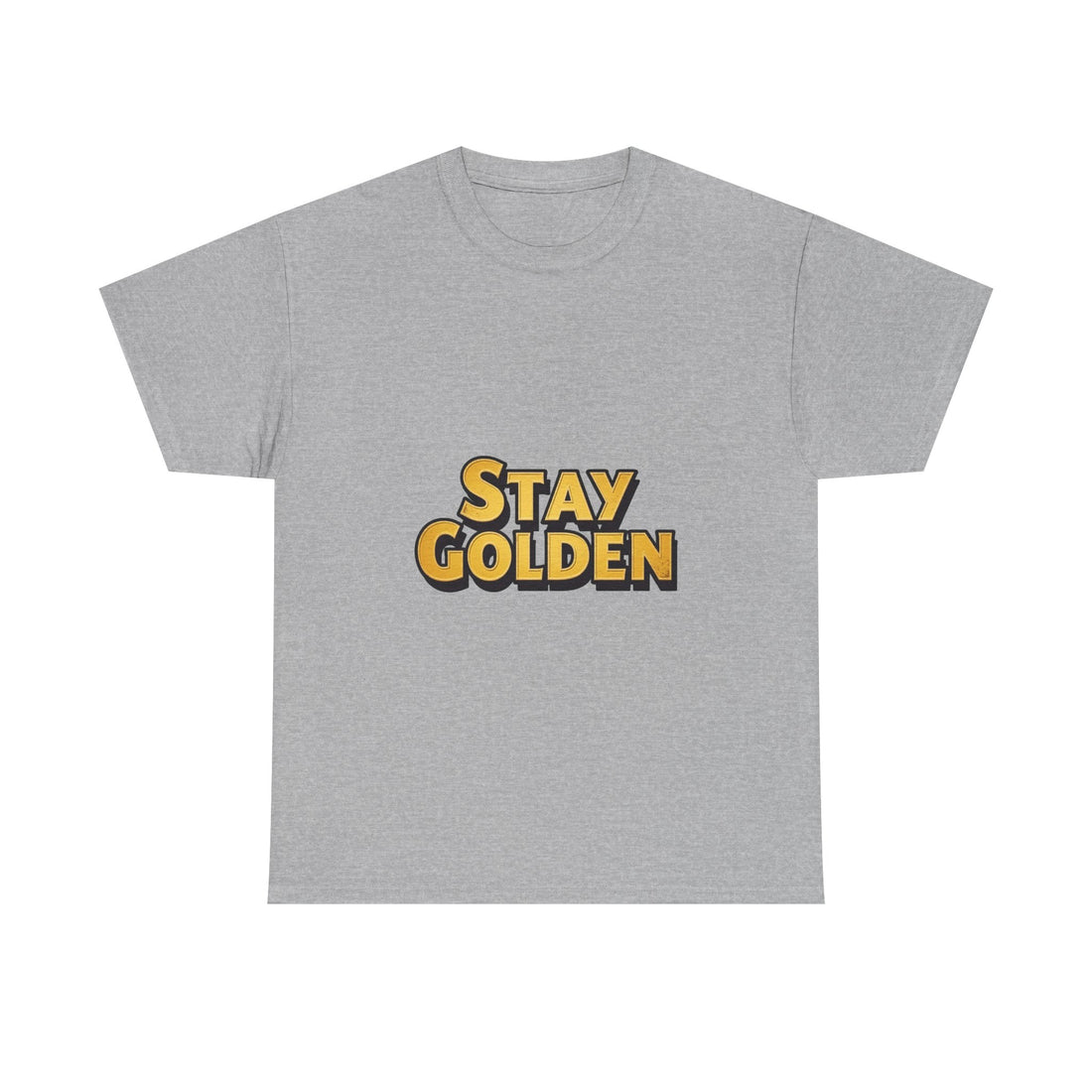 Stay Golden Retro Gold Typography T-Shirt