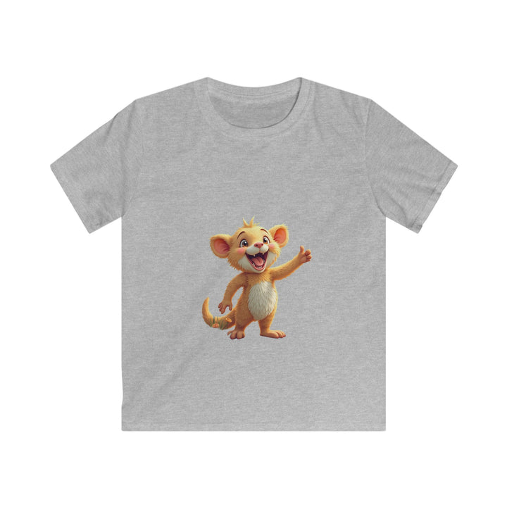 Happy Cartoon Lion Cub Kids Graphic T-Shirt