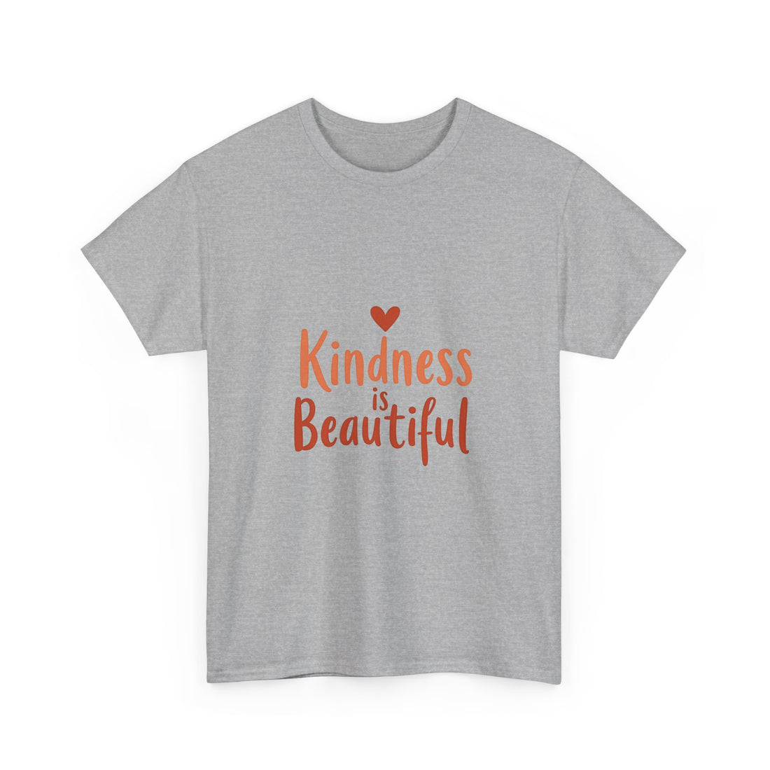 Kindness is Beautiful Inspirational Heart Graphic T‑Shirt