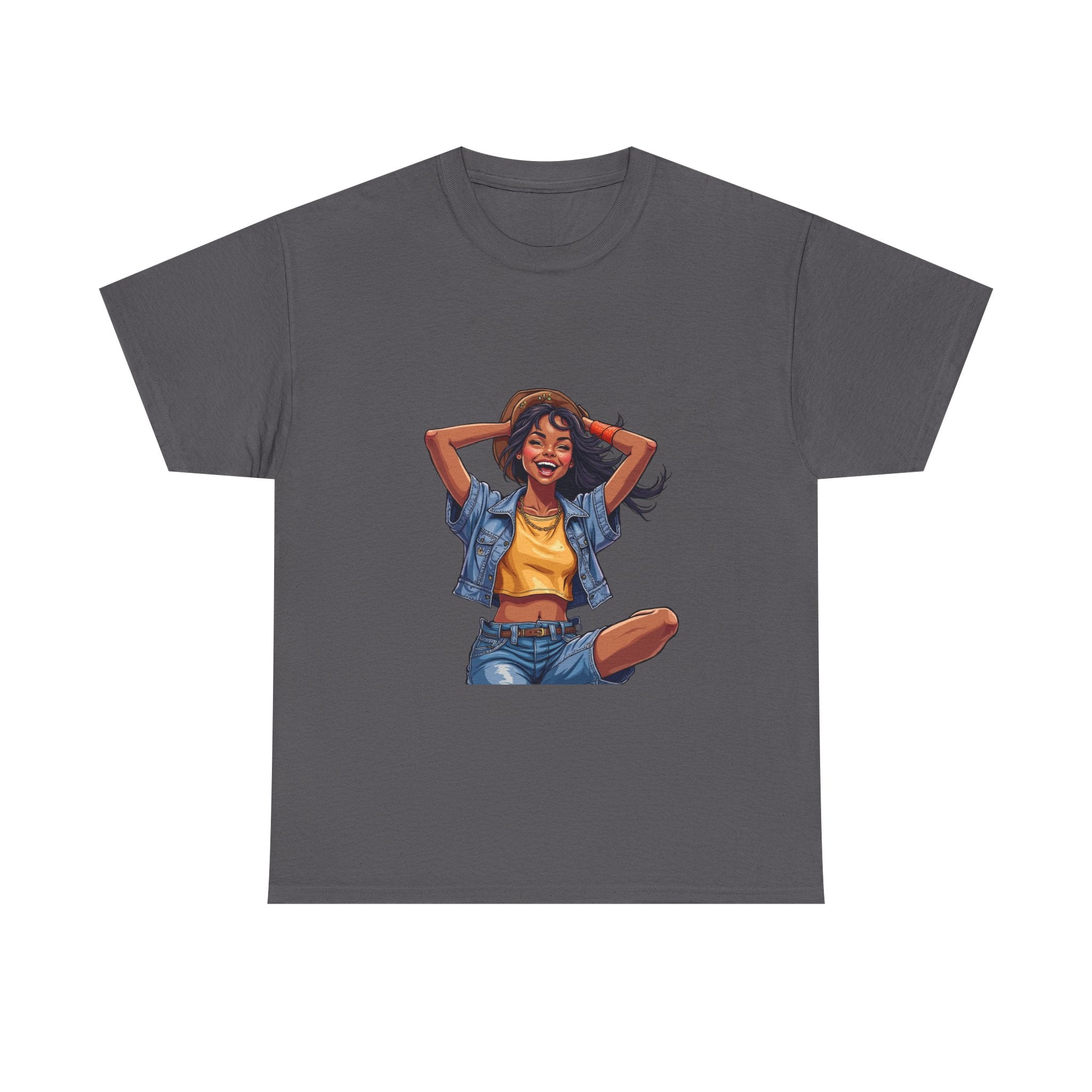 Retro Summer Girl Vintage Pinup Woman Graphic T-Shirt