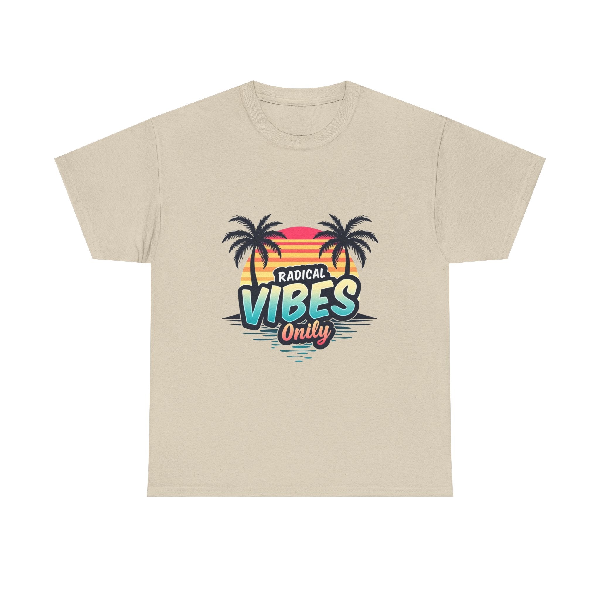 'Radical Vibes' Only  Retro Palm Sunset Beach T-Shirt