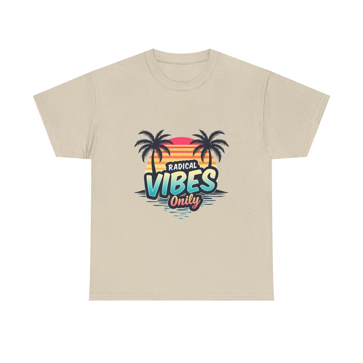 'Radical Vibes' Only  Retro Palm Sunset Beach T-Shirt