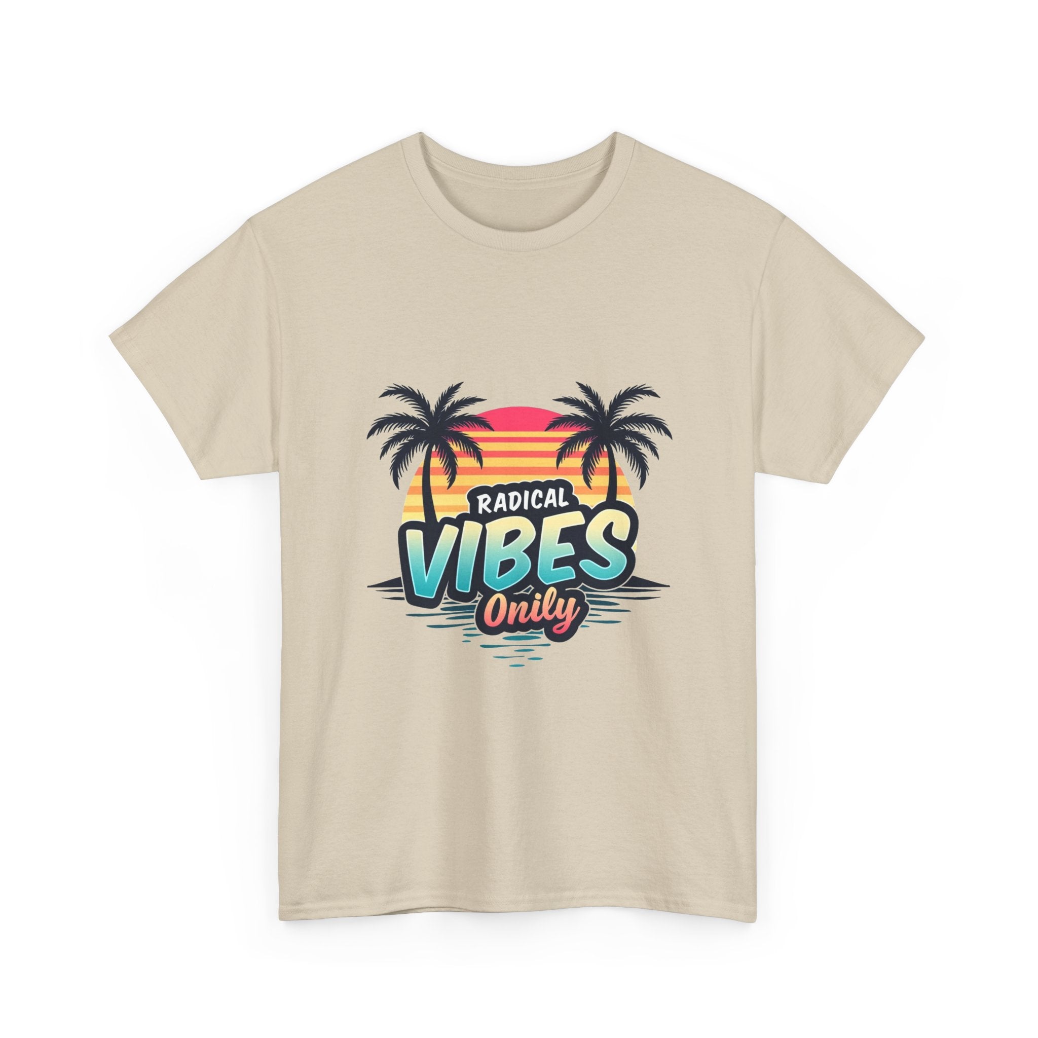 'Radical Vibes' Only  Retro Palm Sunset Beach T-Shirt
