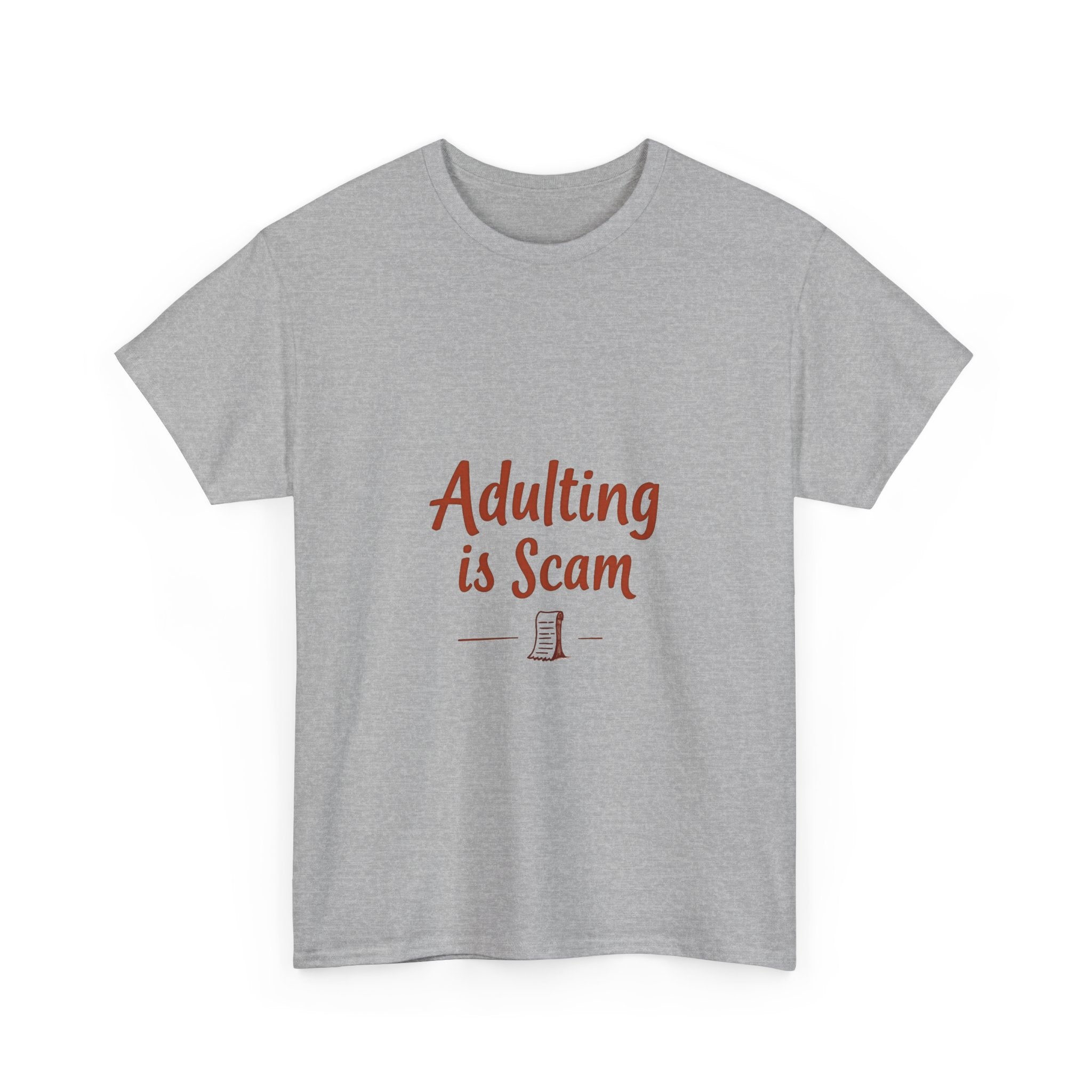 'Adulting Is Scam' Graphic T-Shirt for Young Adults