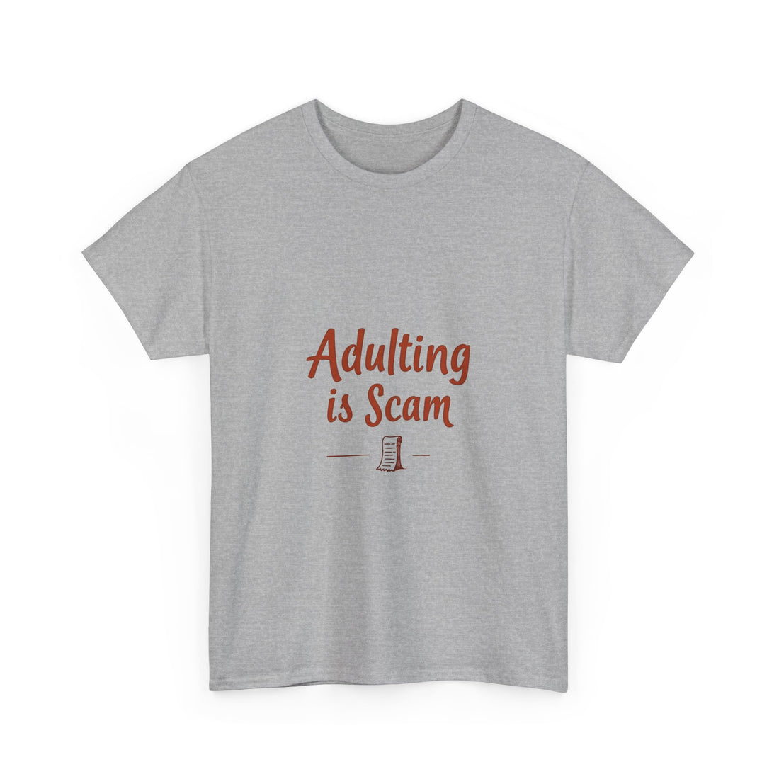 'Adulting Is Scam' Graphic T-Shirt for Young Adults