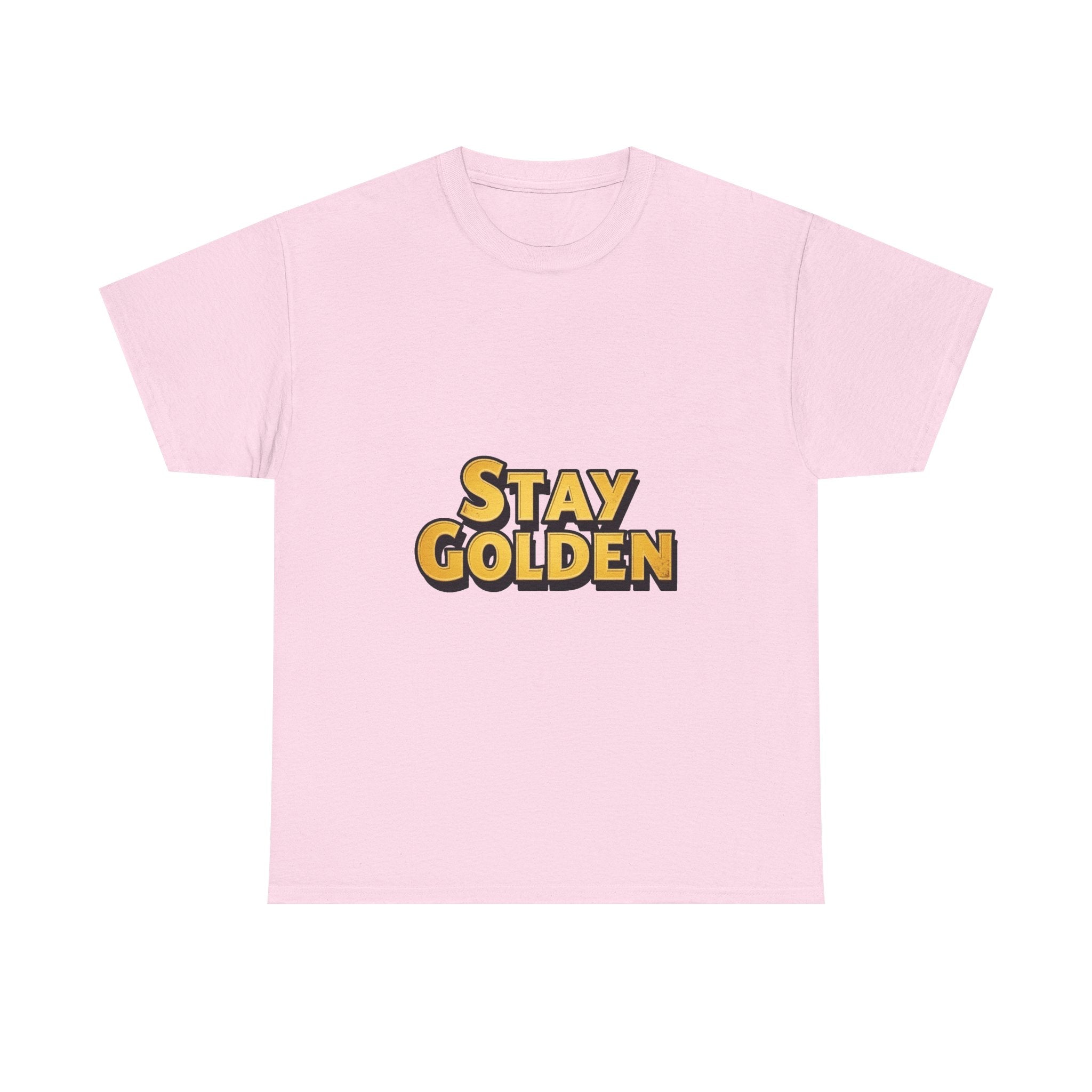 Stay Golden Retro Gold Typography T-Shirt