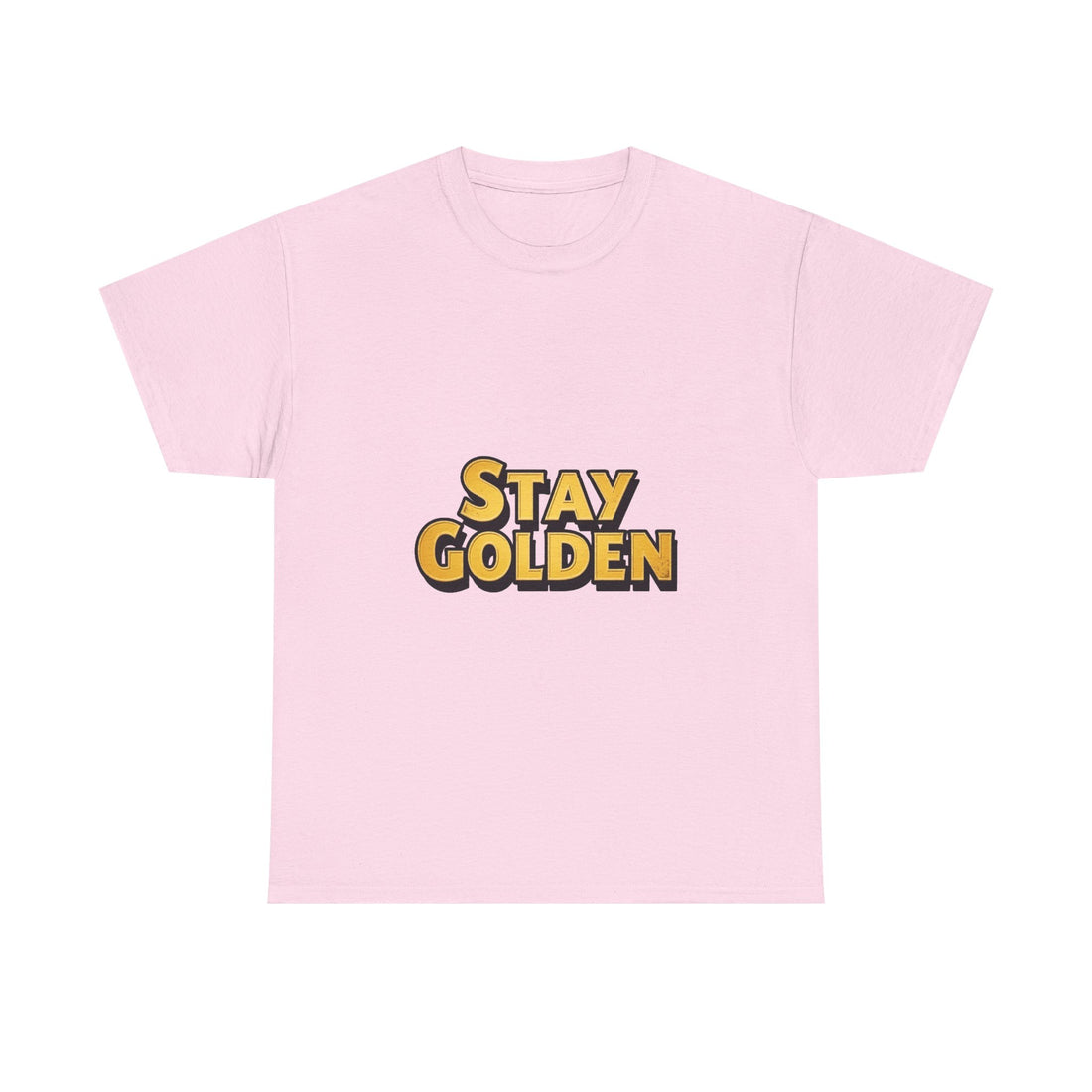 Stay Golden Retro Gold Typography T-Shirt