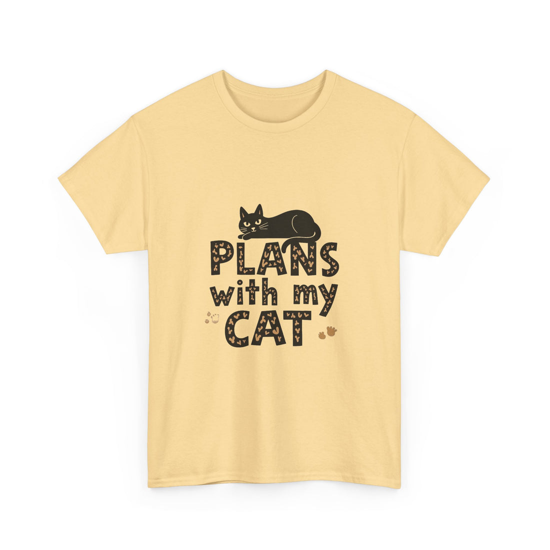 "Plans With My Cat" Graphic T-Shirt
