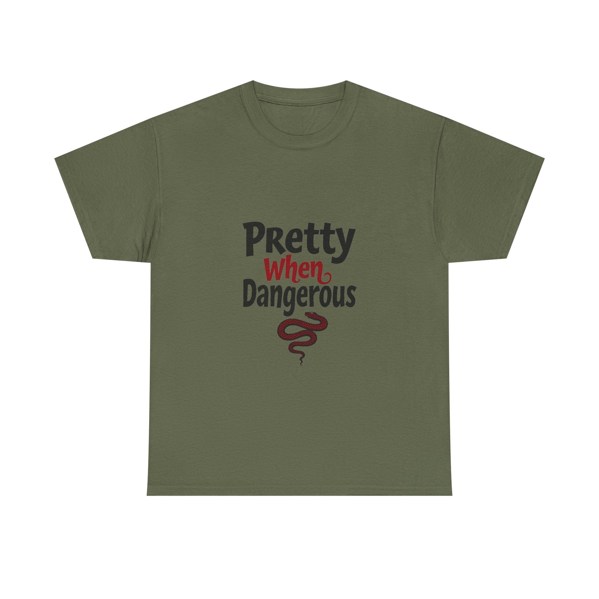 Pretty When Dangerous Retro Snake Graphic T-Shirt