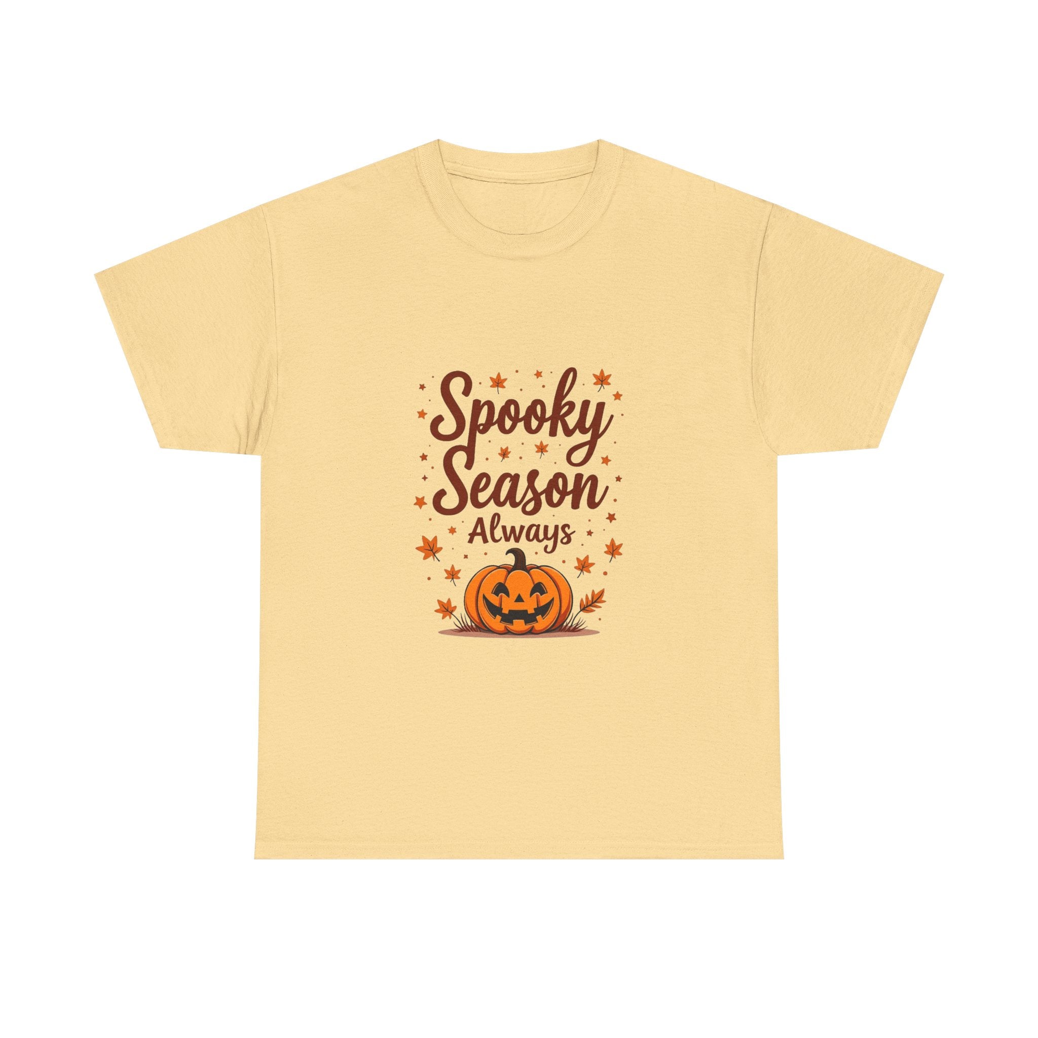 'Spooky Season Always' Halloween Pumpkin Graphic T-Shirt