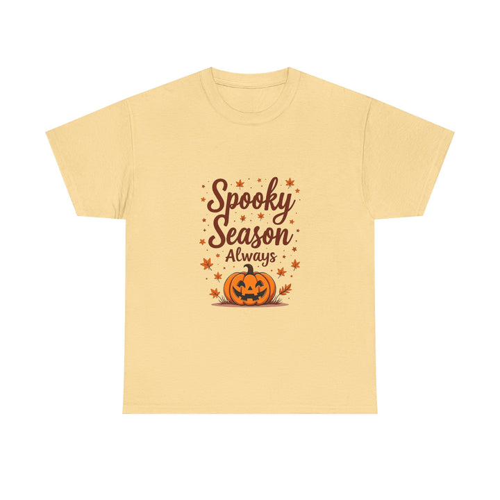 'Spooky Season Always' Halloween Pumpkin Graphic T-Shirt