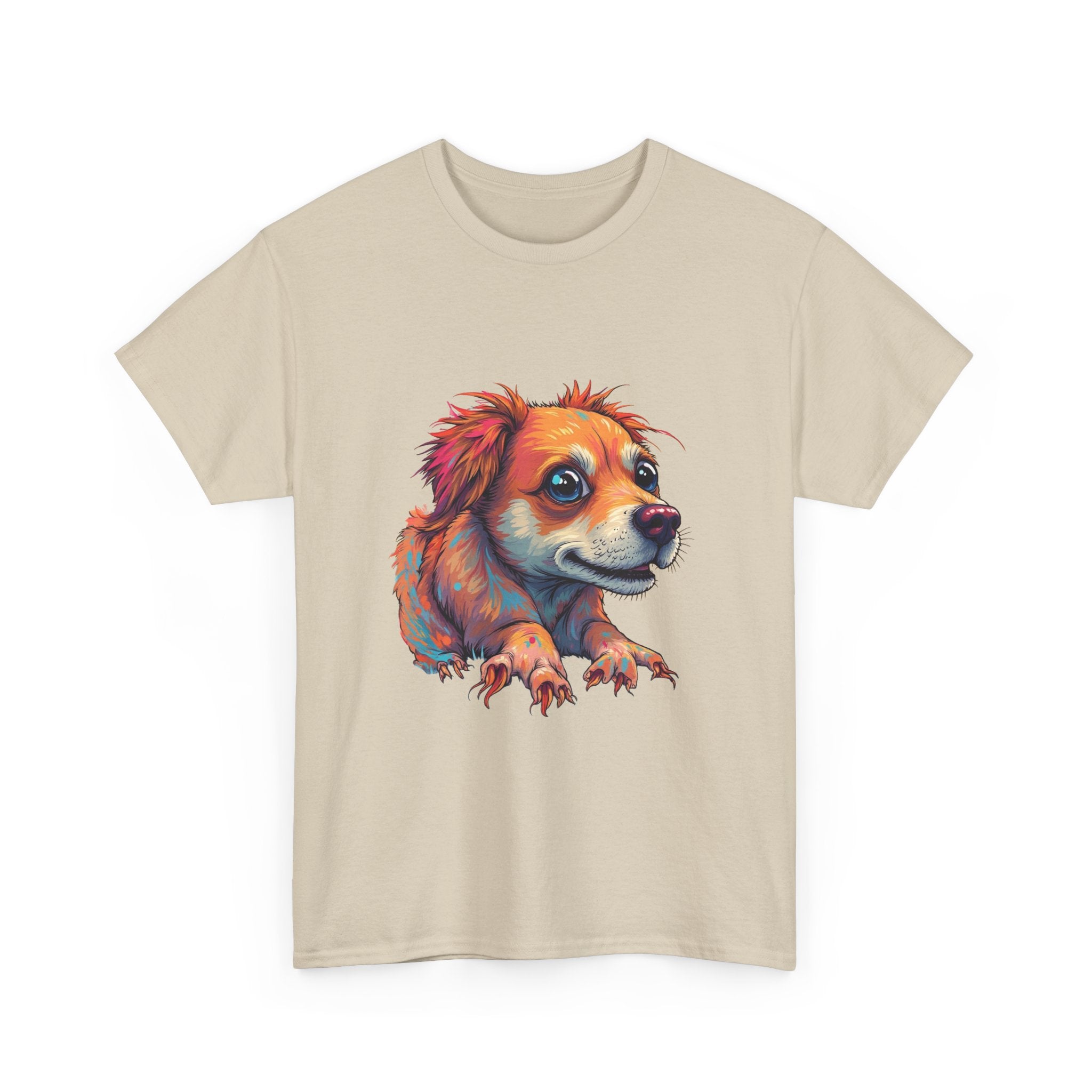 Dog Portrait Colorful Cute Puppy Graphic T-Shirt