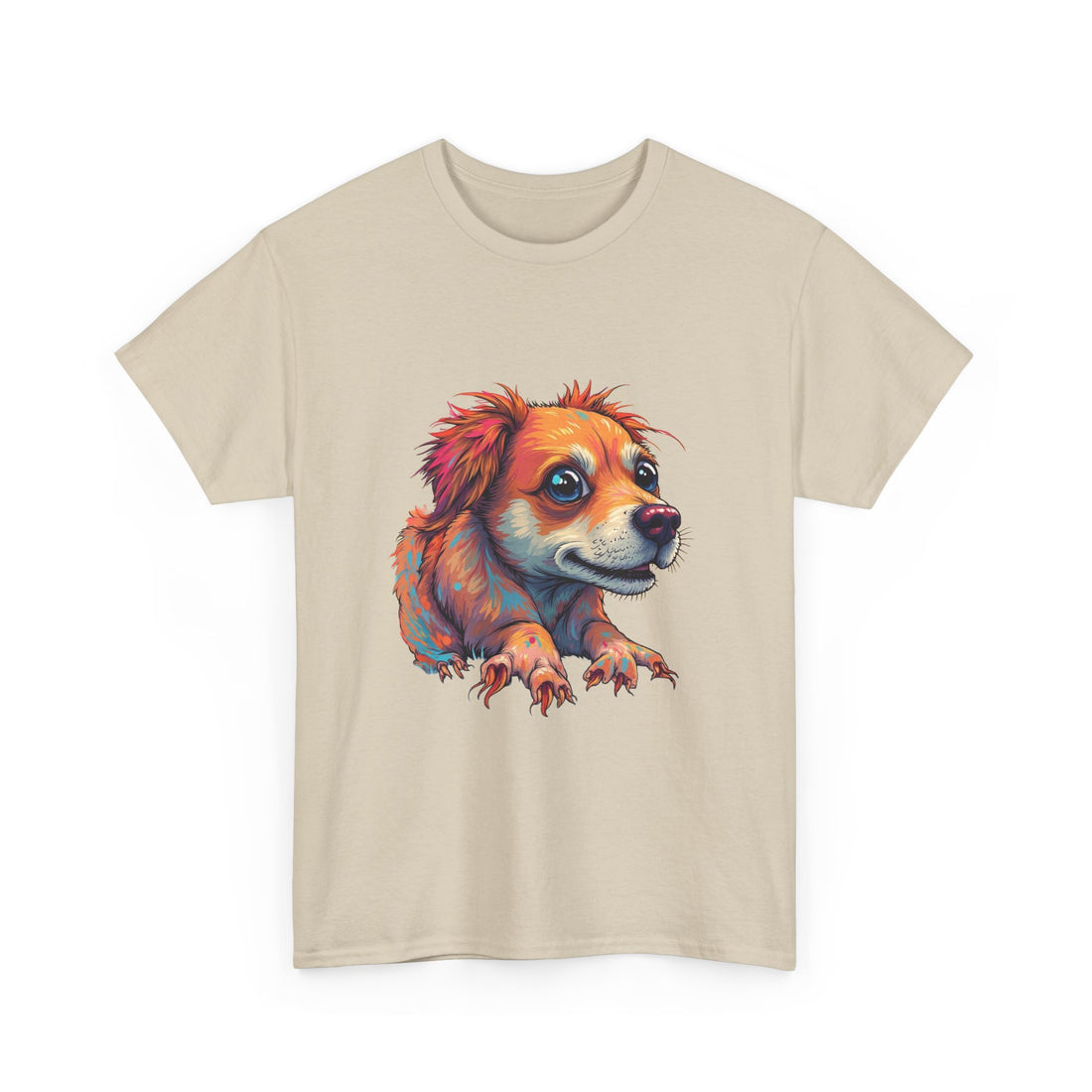 Dog Portrait Colorful Cute Puppy Graphic T-Shirt