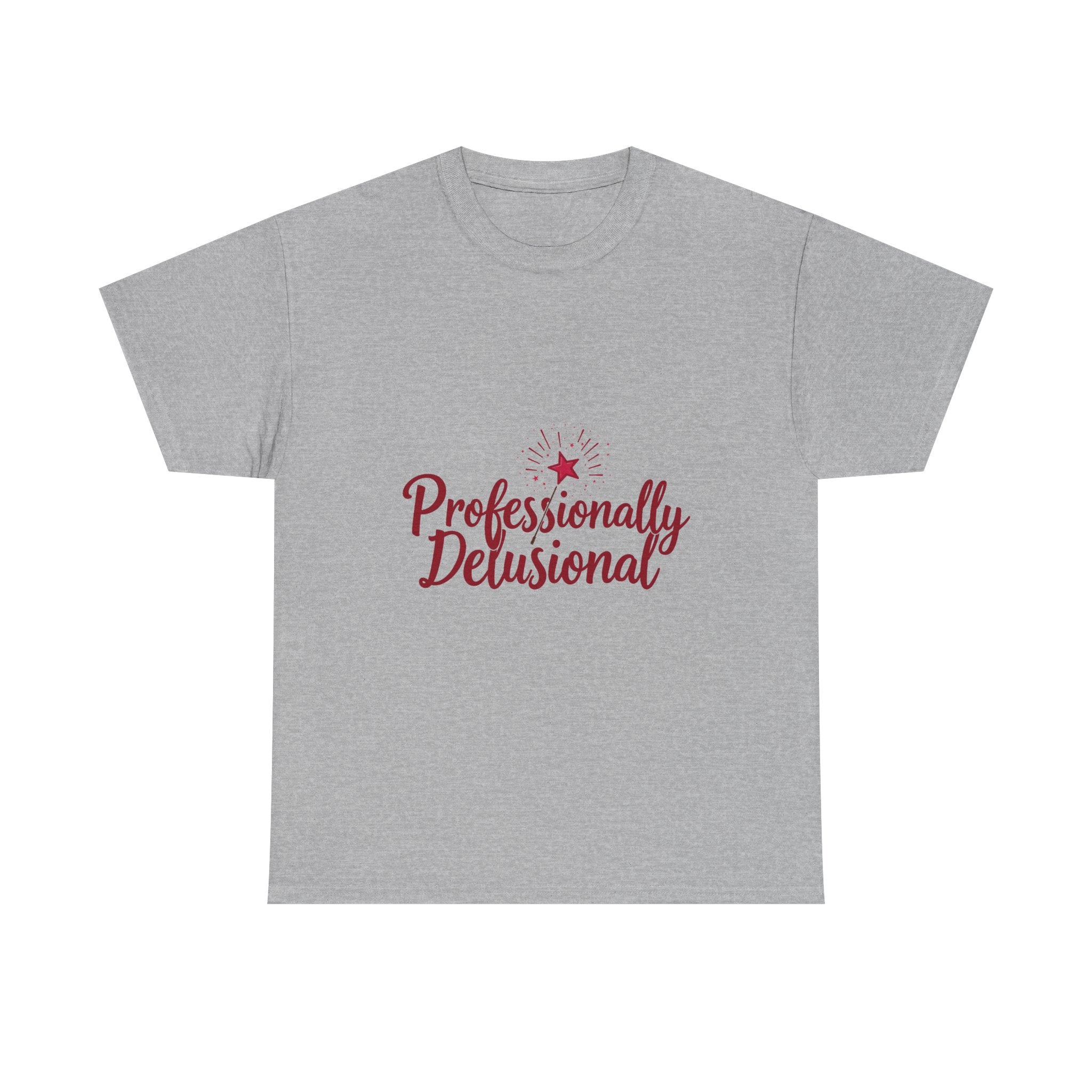 "Professionally Delusional" Script Graphic T-Shirt