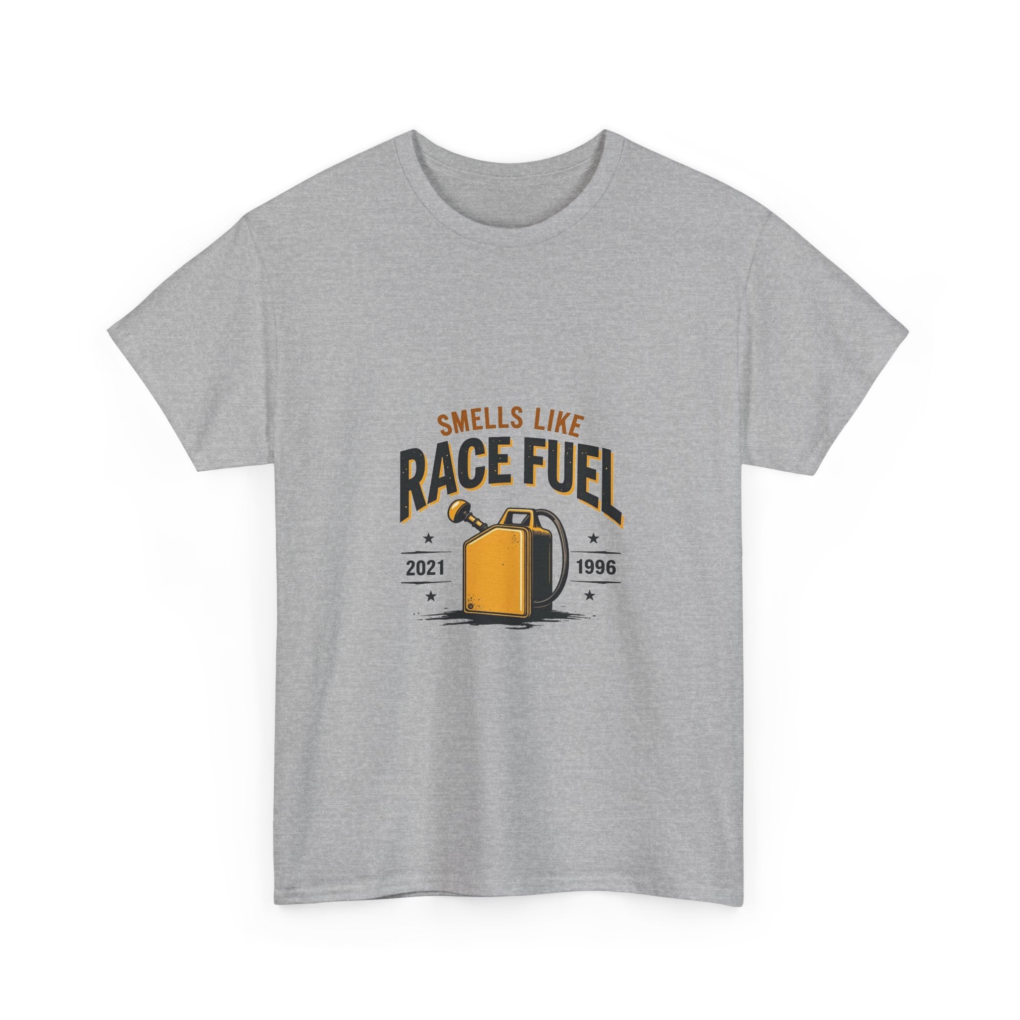 'Smells Like Race Fuel' Vintage Gas Can Racing T-Shirt