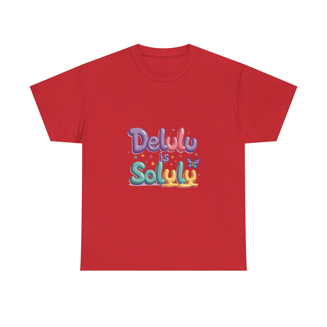 'Delulu Is Solulu' Cute Graphic T-Shirt