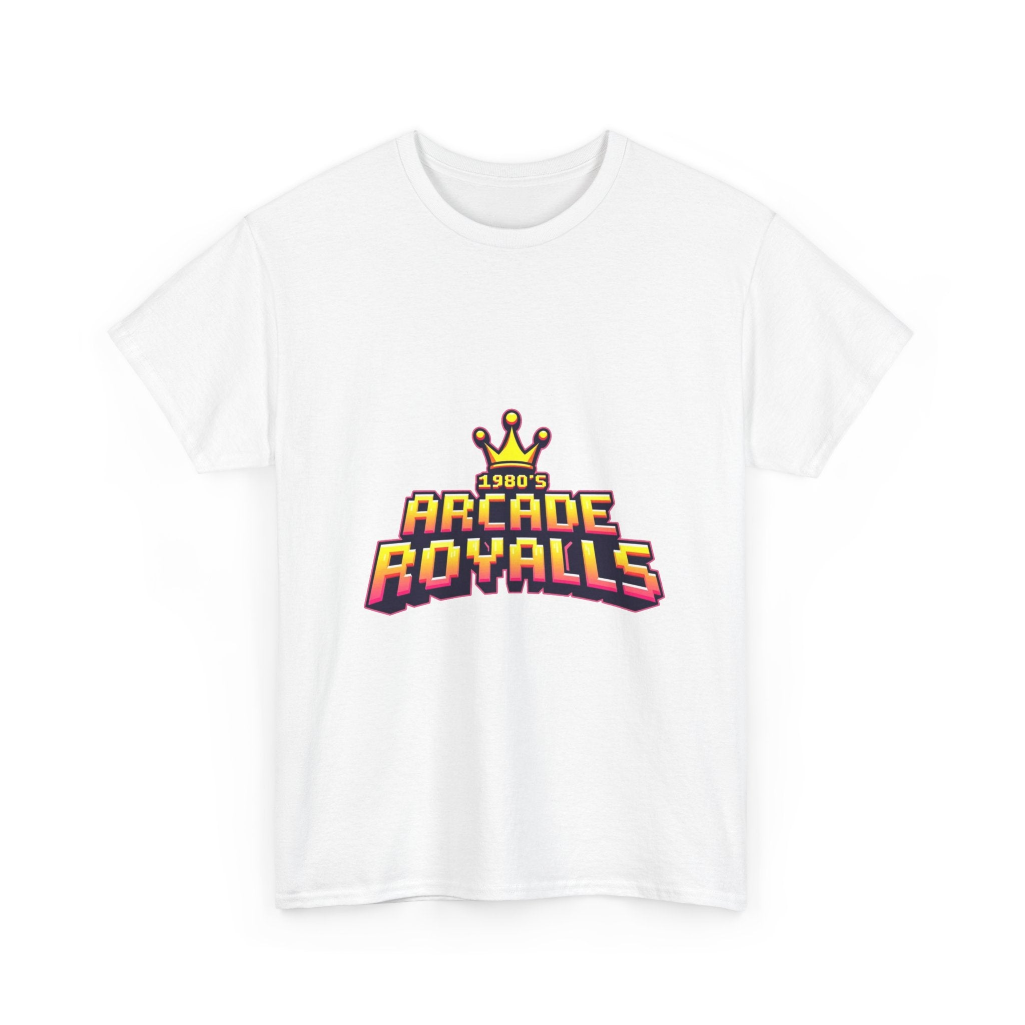 'Arcade Royalls Logo' Retro Gaming Crown T-Shirt