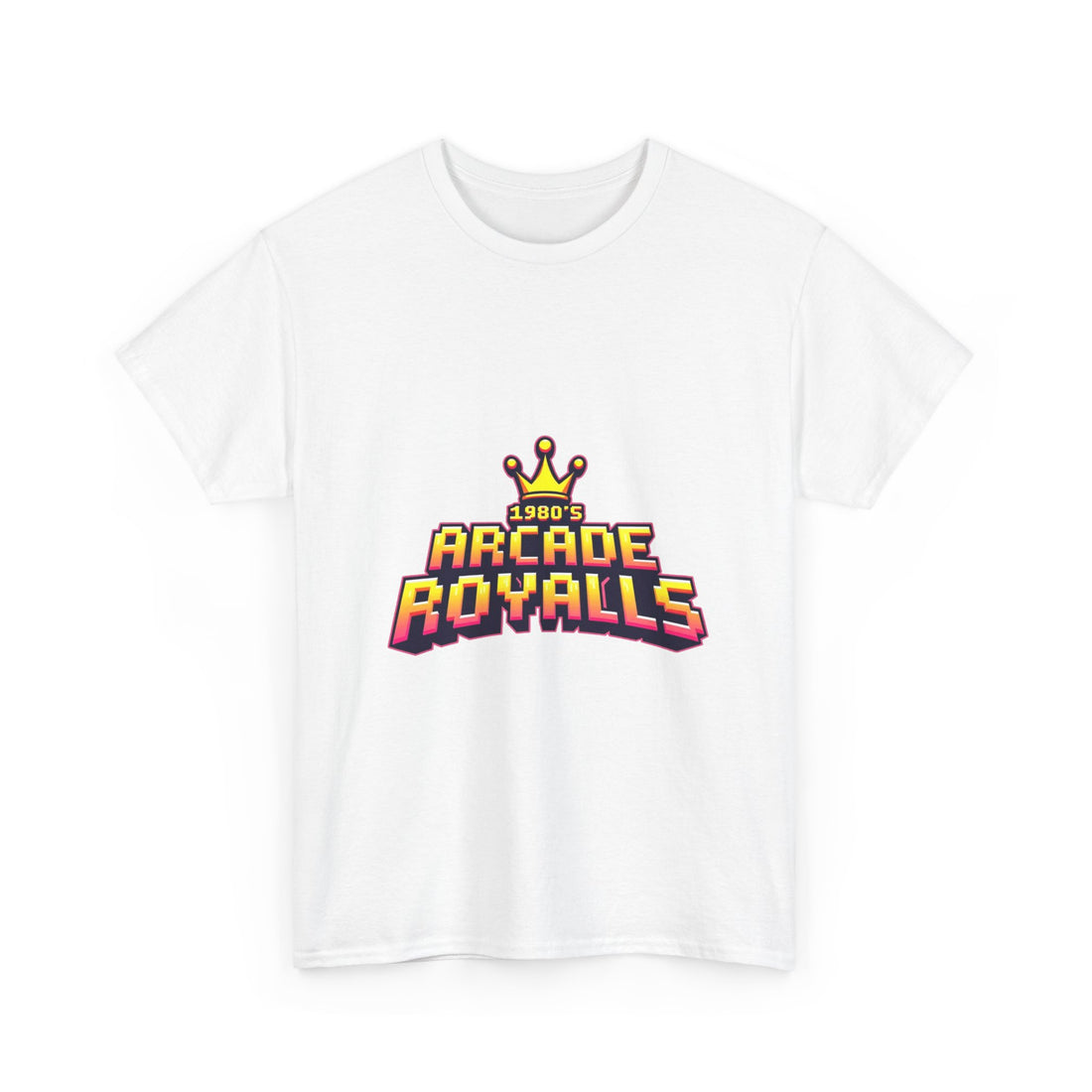 'Arcade Royalls Logo' Retro Gaming Crown T-Shirt