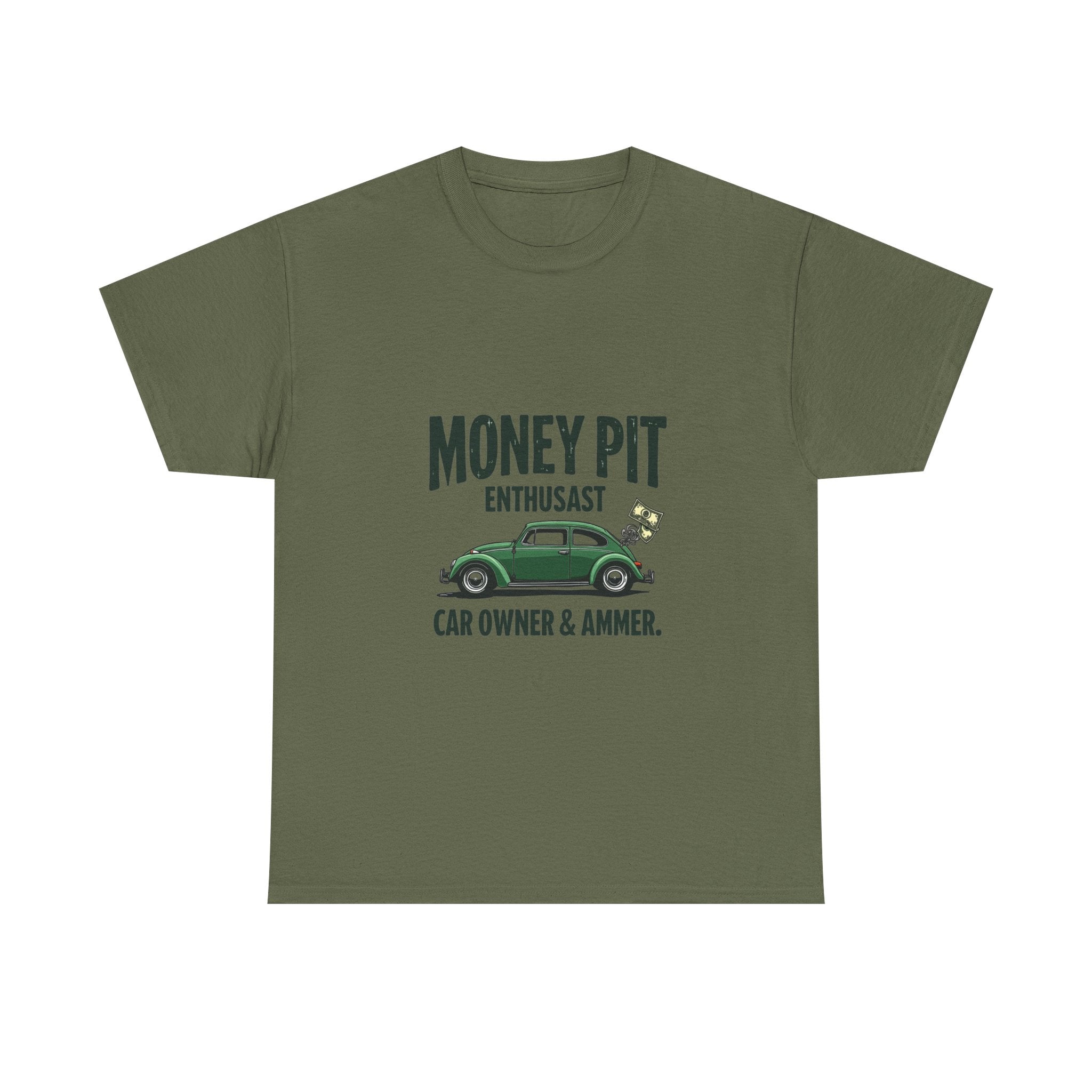 'Money Pit Enthusiast Car Ower & Ammer' Vintage Auto T-Shirt