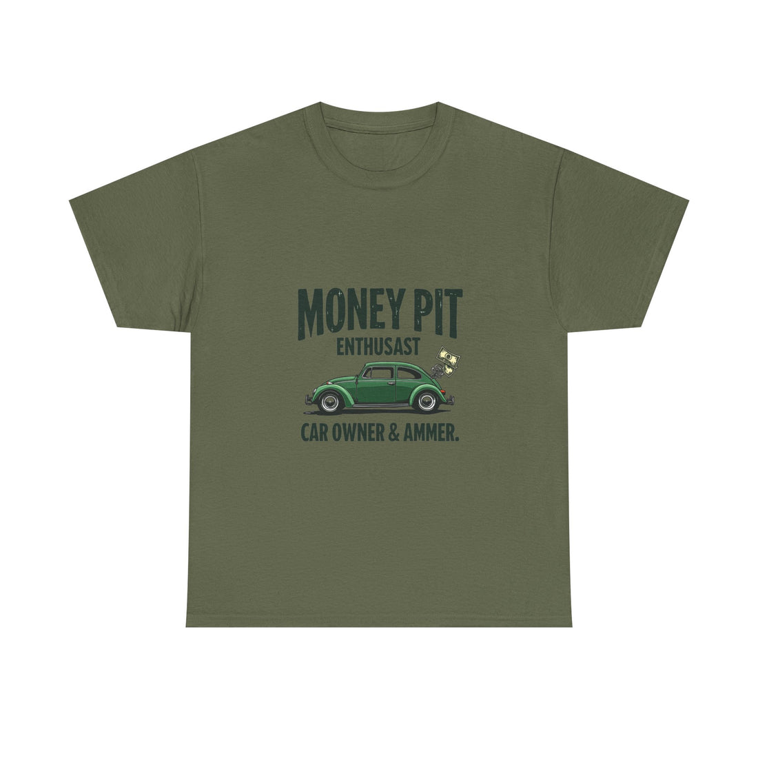 'Money Pit Enthusiast Car Ower & Ammer' Vintage Auto T-Shirt