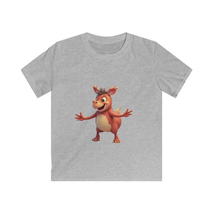 Playful Orange Fantasy Monster Kids Graphic T-Shirt
