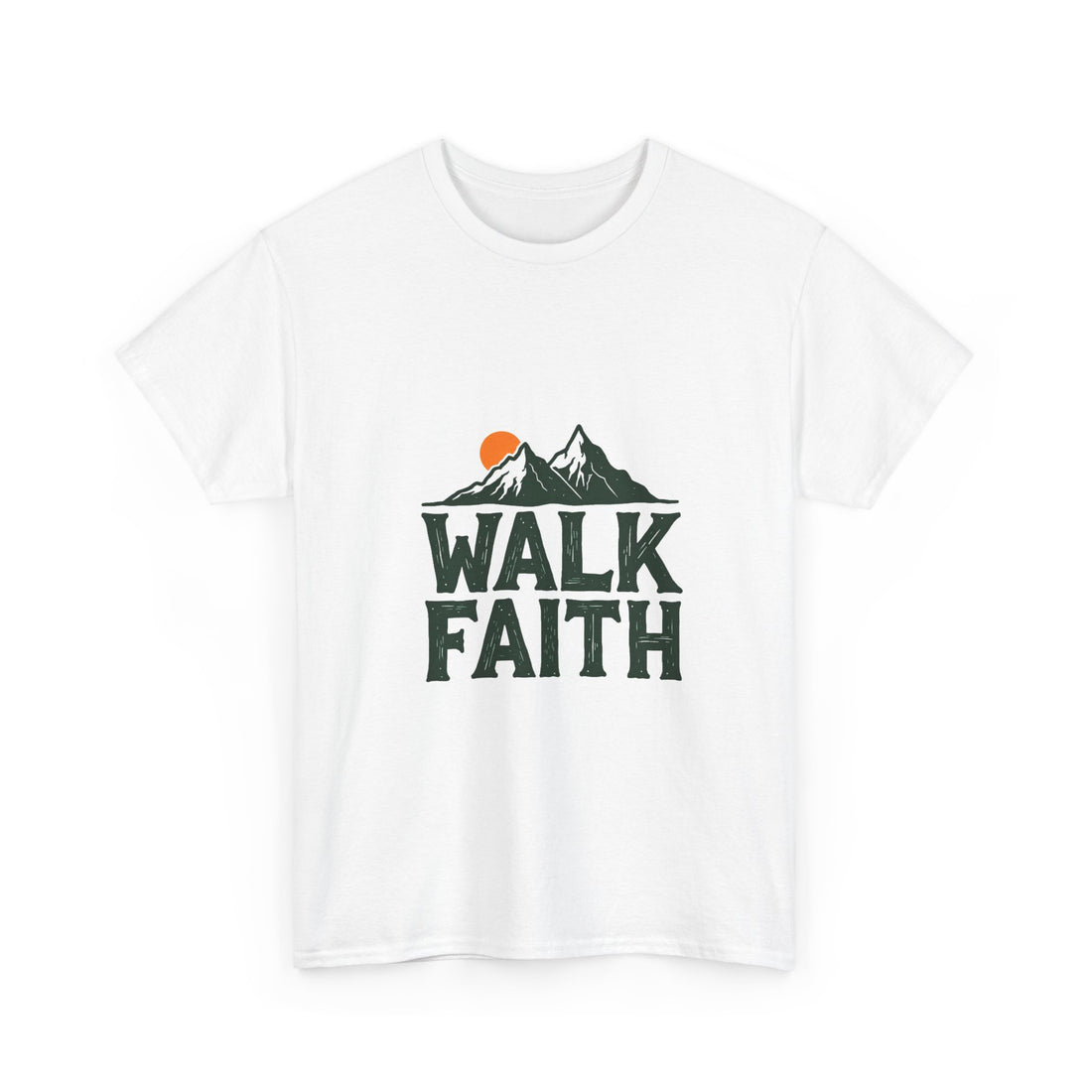 "Walk Faith" Mountain Christian T‑Shirt