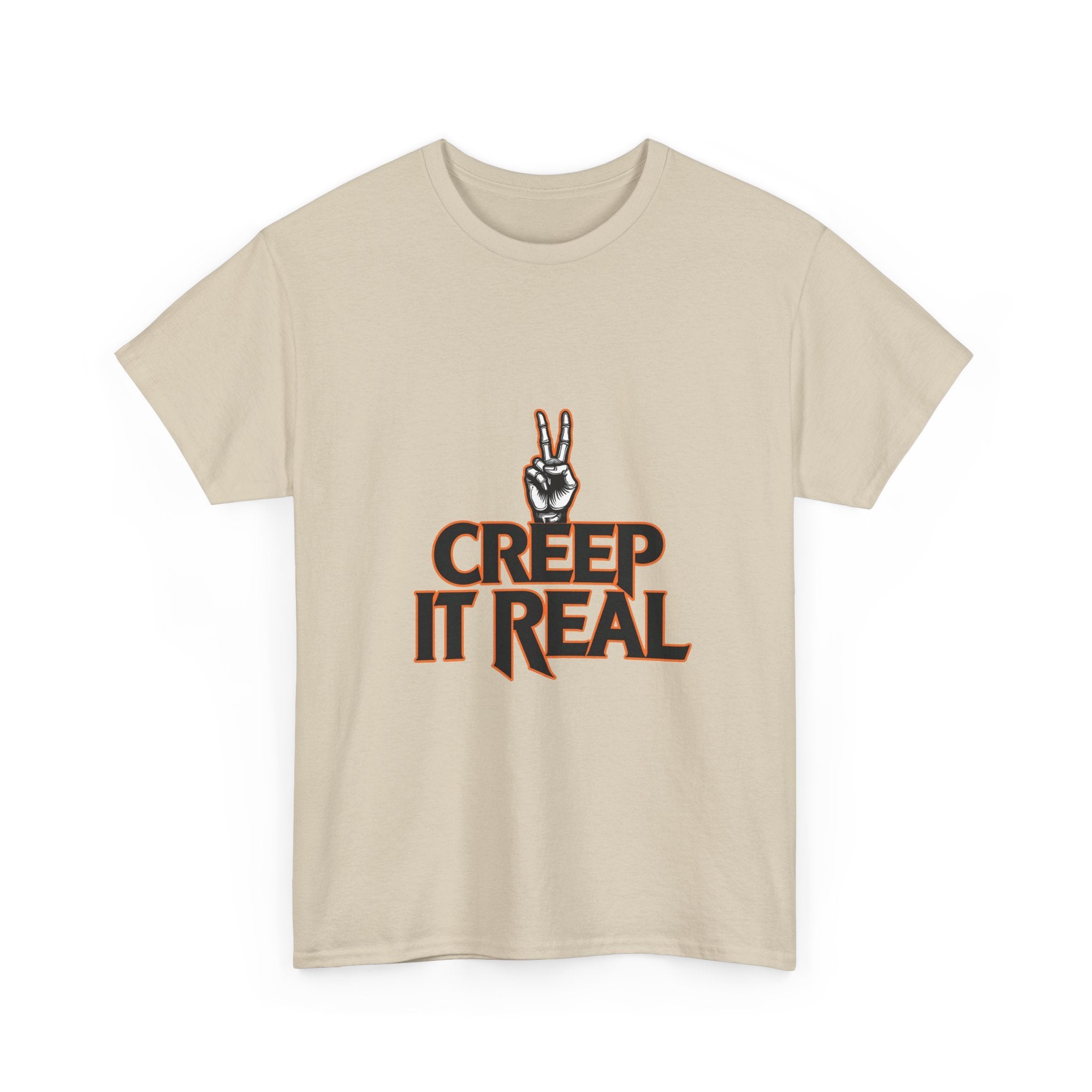 'Creep It Real'  Retro Peace Hand Graphic T-Shirt