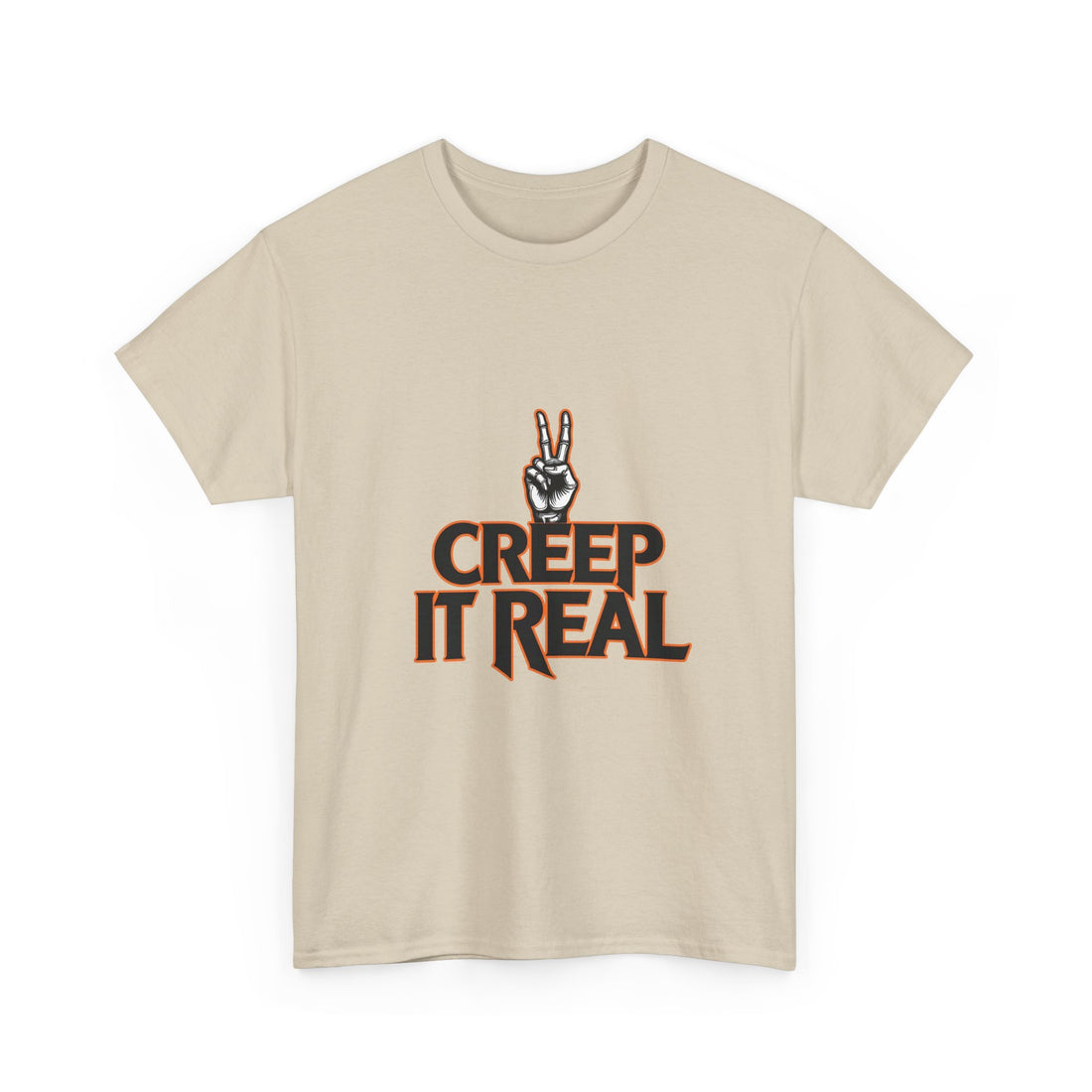 'Creep It Real'  Retro Peace Hand Graphic T-Shirt
