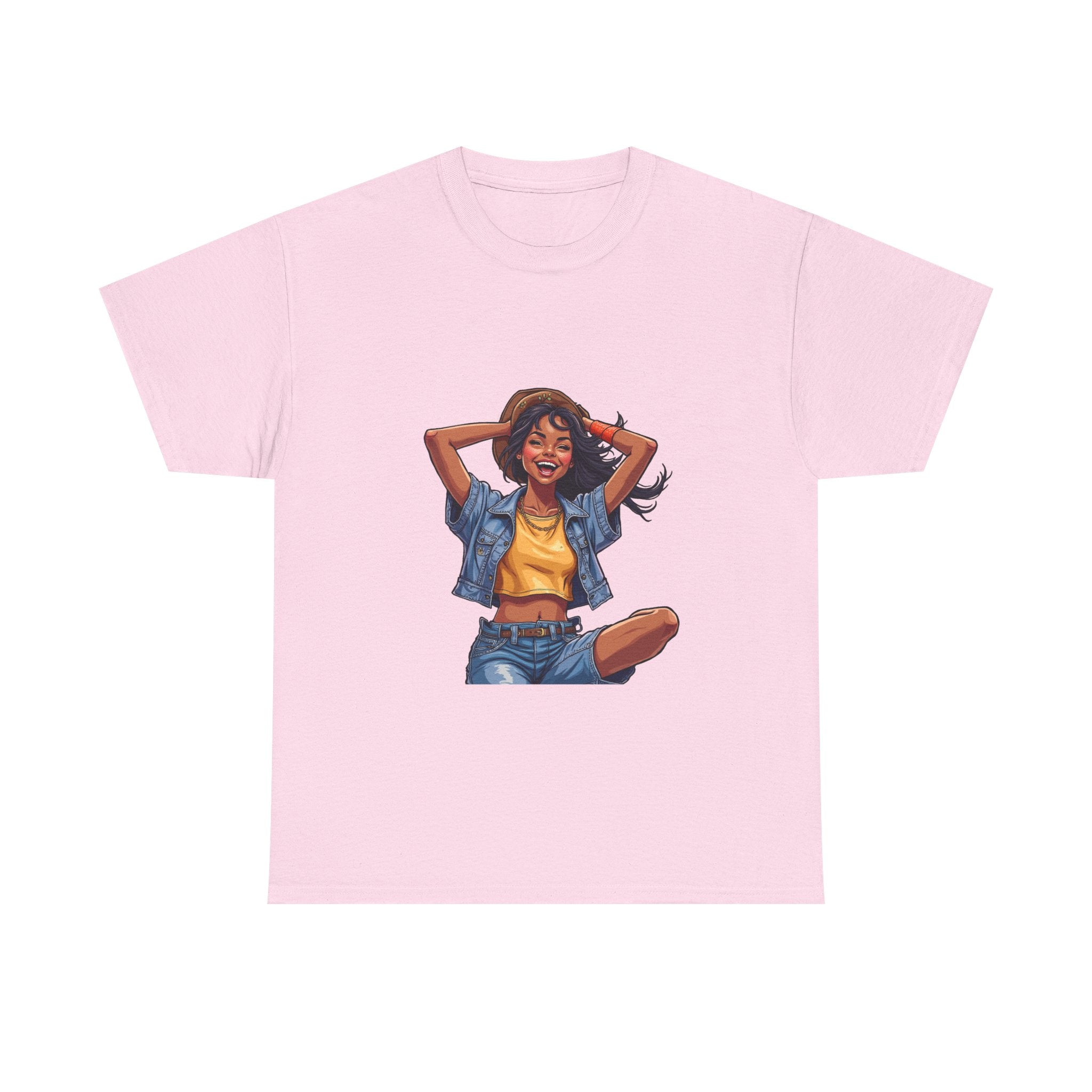 Retro Summer Girl Vintage Pinup Woman Graphic T-Shirt