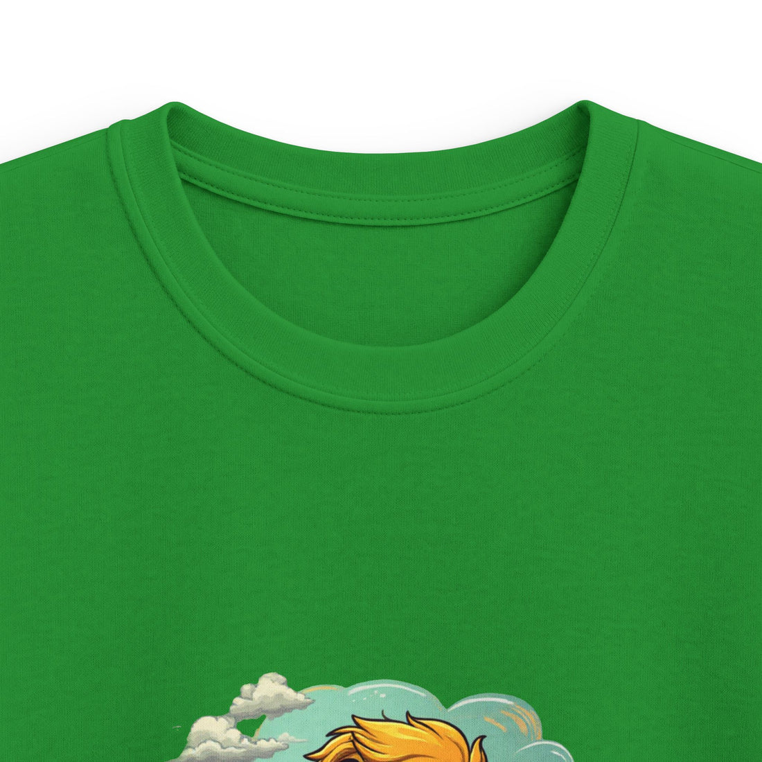 Happy Kid with Snacks Cartoon Graphic Shirt