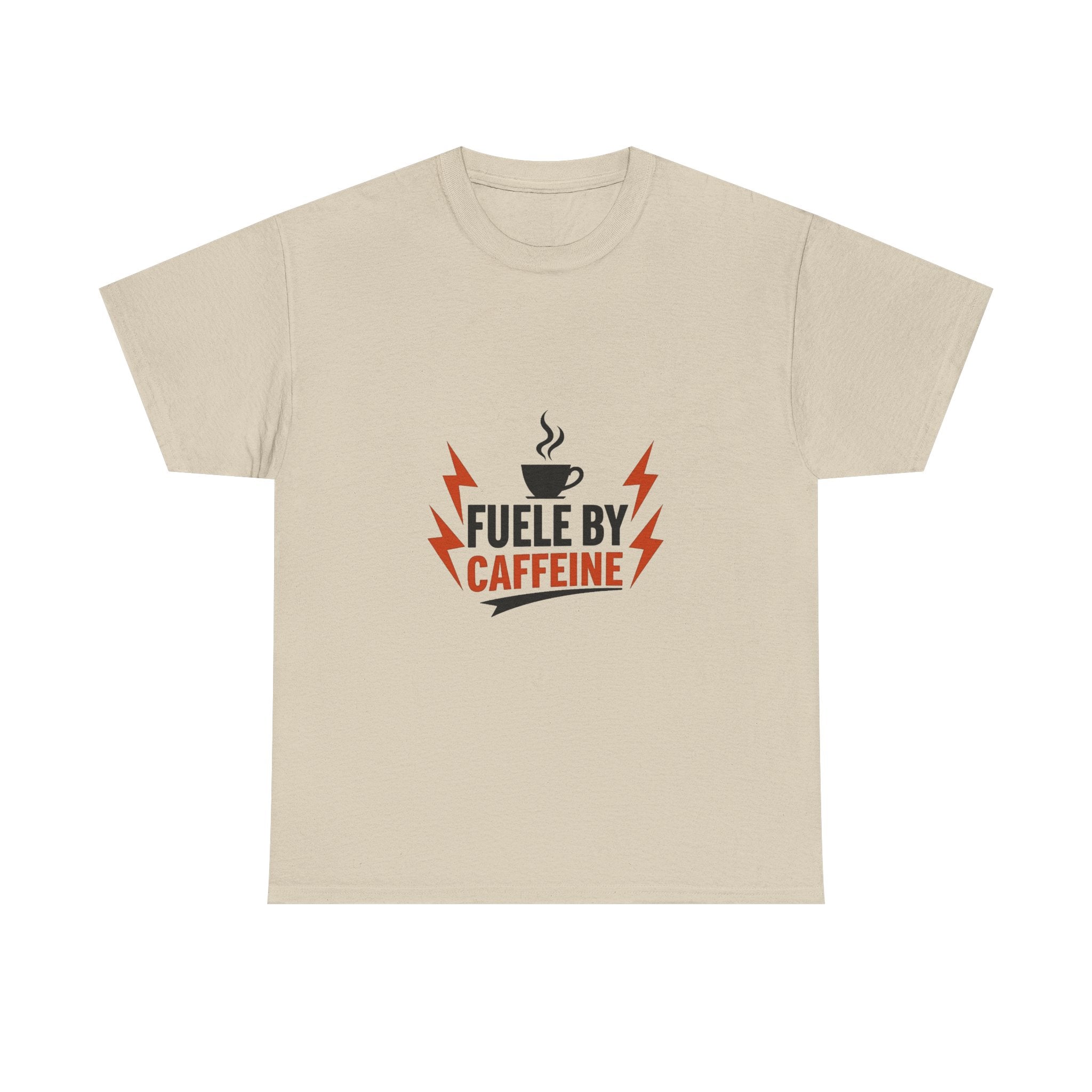 'Fueled by Caffeine' Coffee Lover Graphic T-Shirt