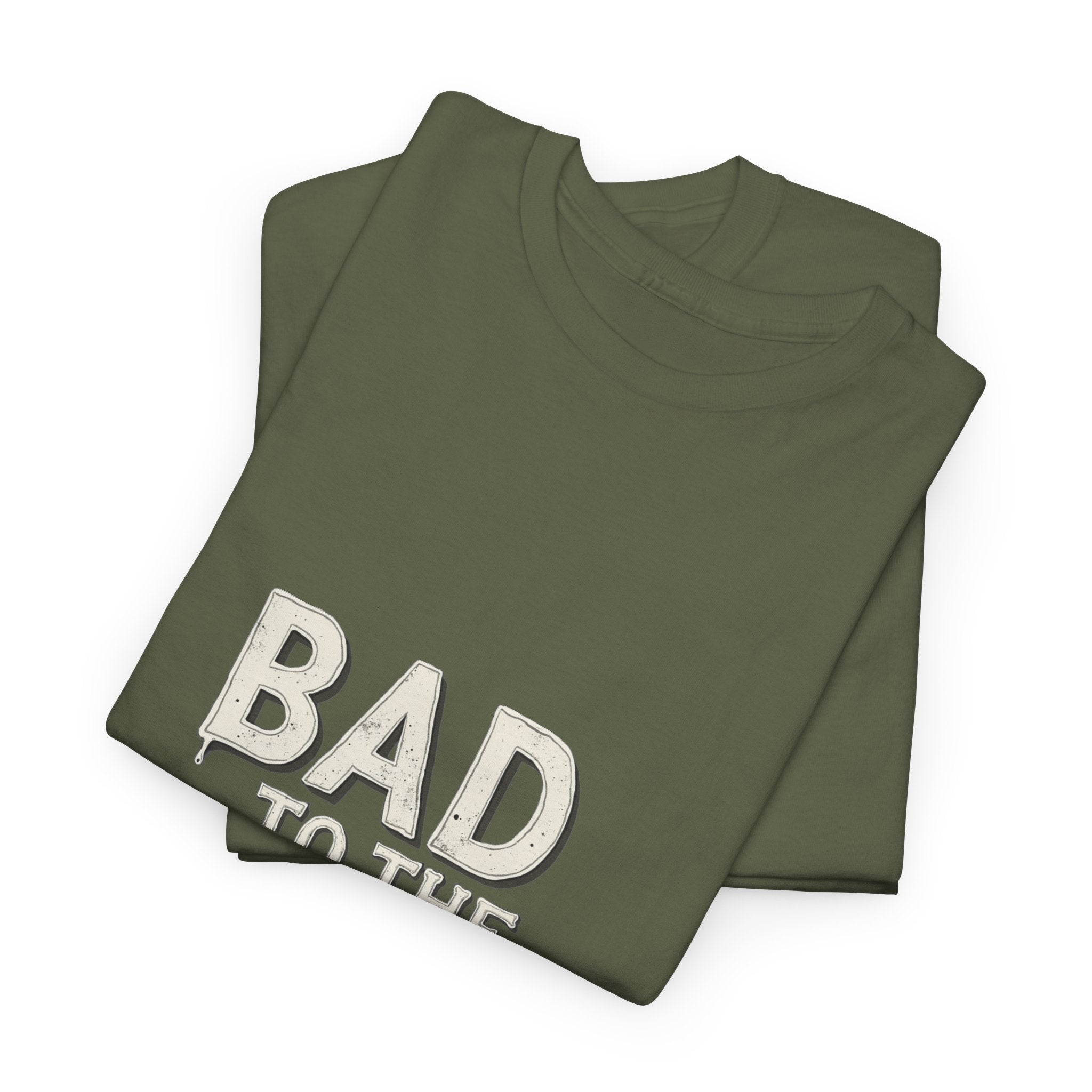 'Bad to the Bone' Halloween Skeleton Graphic T-Shirt