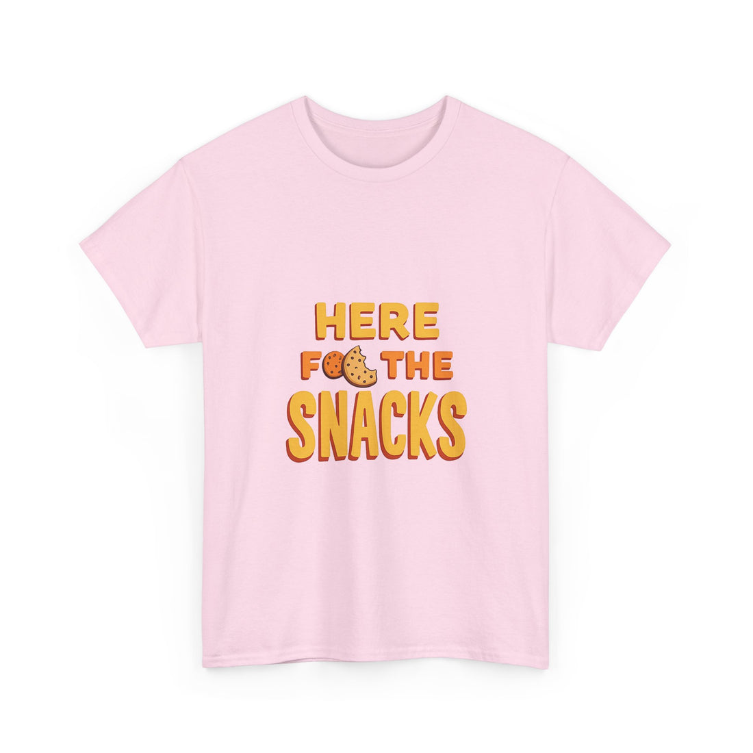 "Here for the Snacks" Funny Graphic T-Shirt