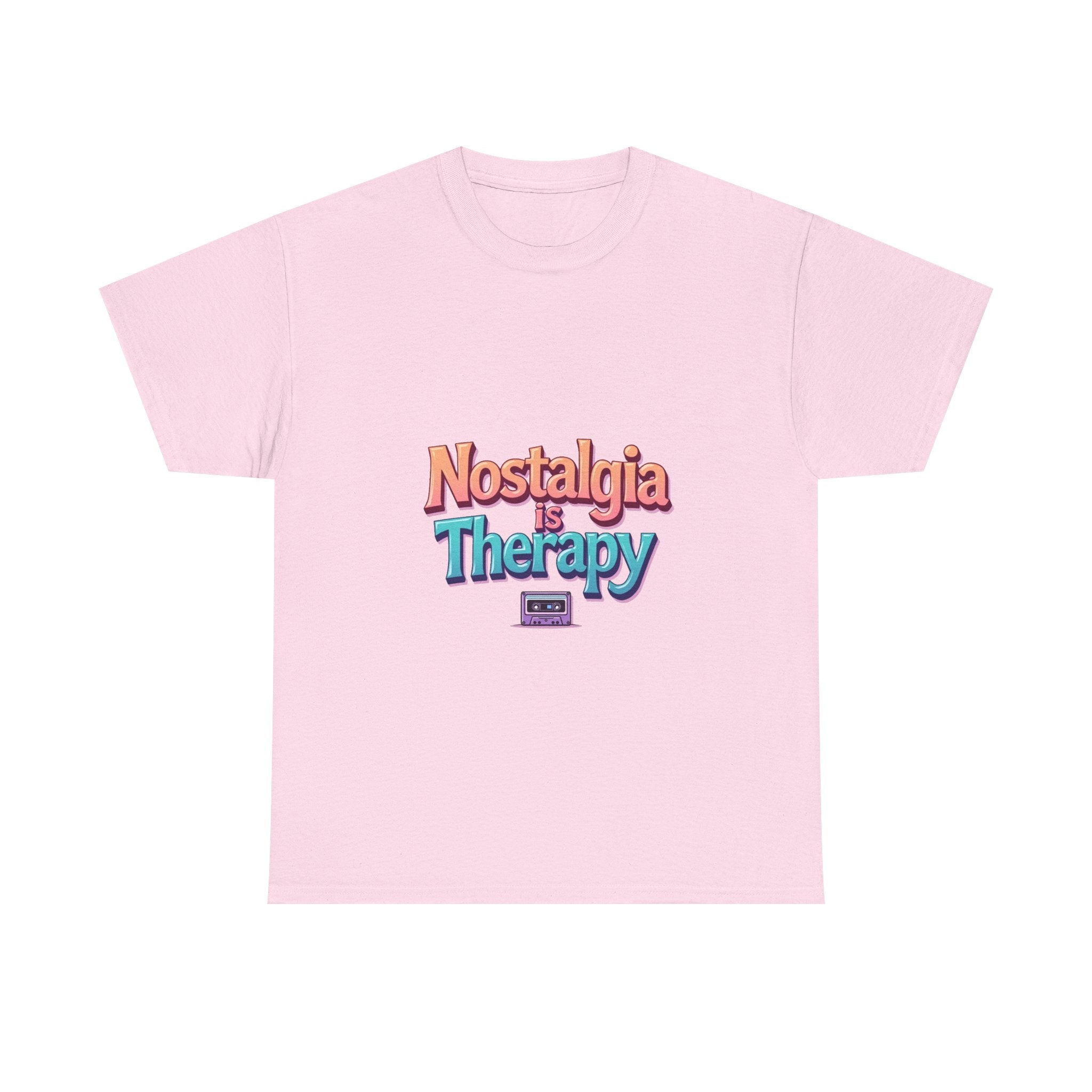 'Nostalgia Is Therapy' Retro 80s/90s Vintage Vibes T-Shirt