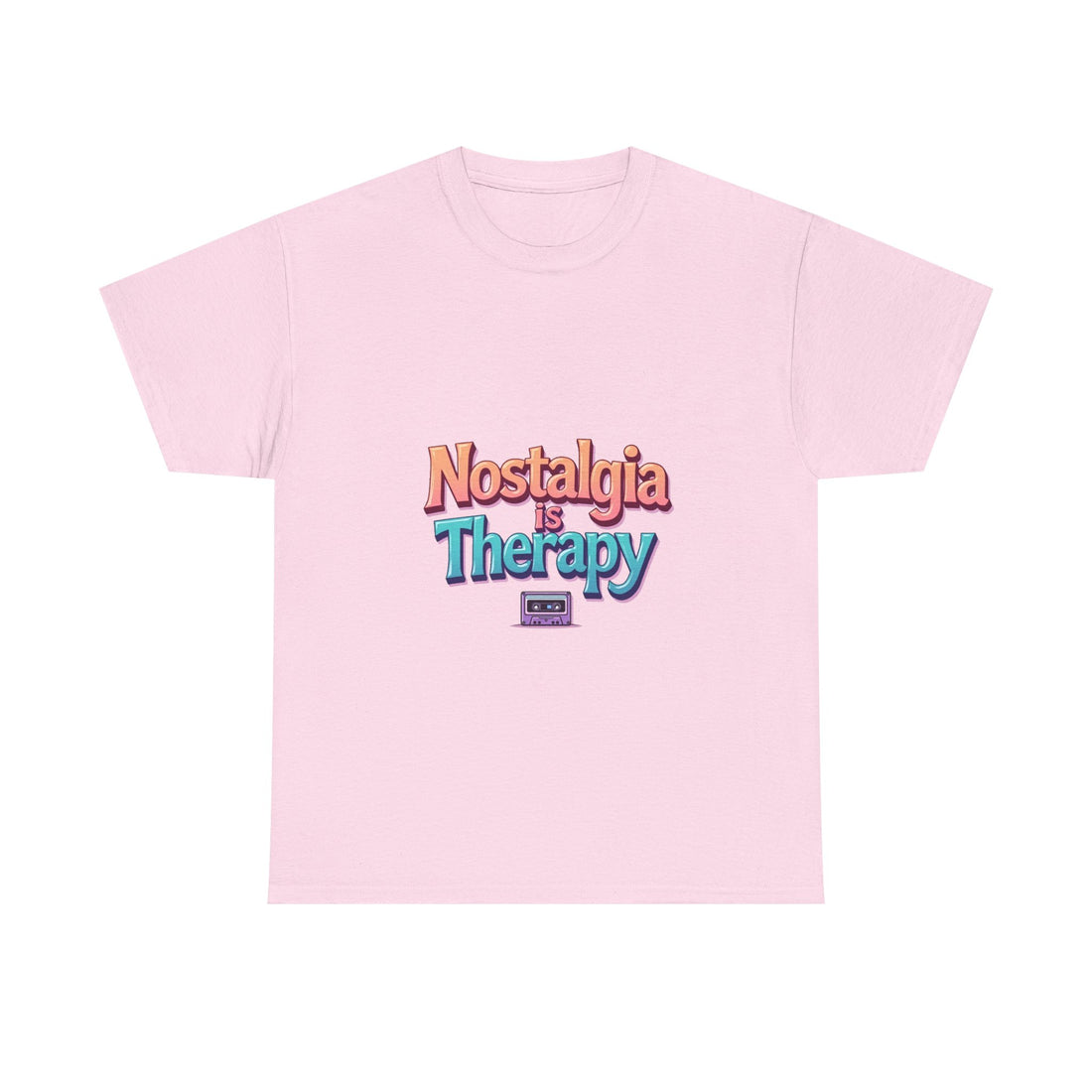 'Nostalgia Is Therapy' Retro 80s/90s Vintage Vibes T-Shirt