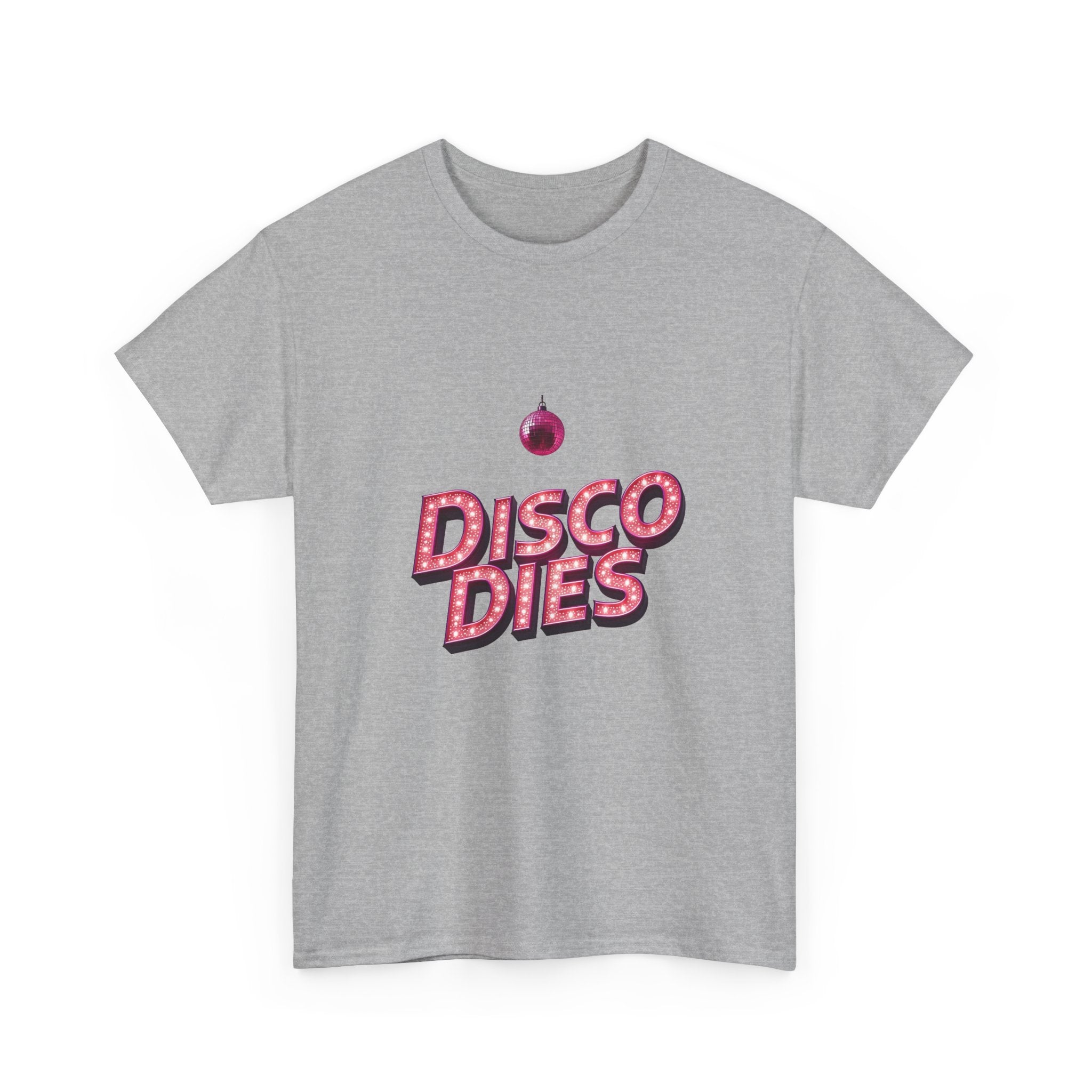 'Disco Dies' Retro Glitter Disco Ball T-Shirt