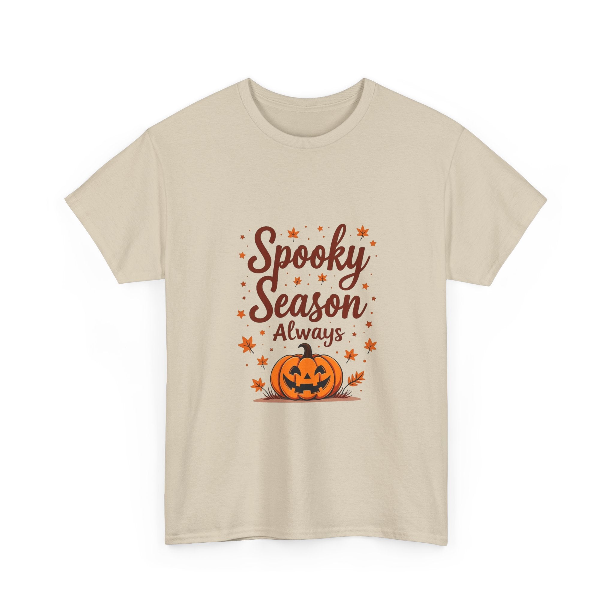 'Spooky Season Always' Halloween Pumpkin Graphic T-Shirt