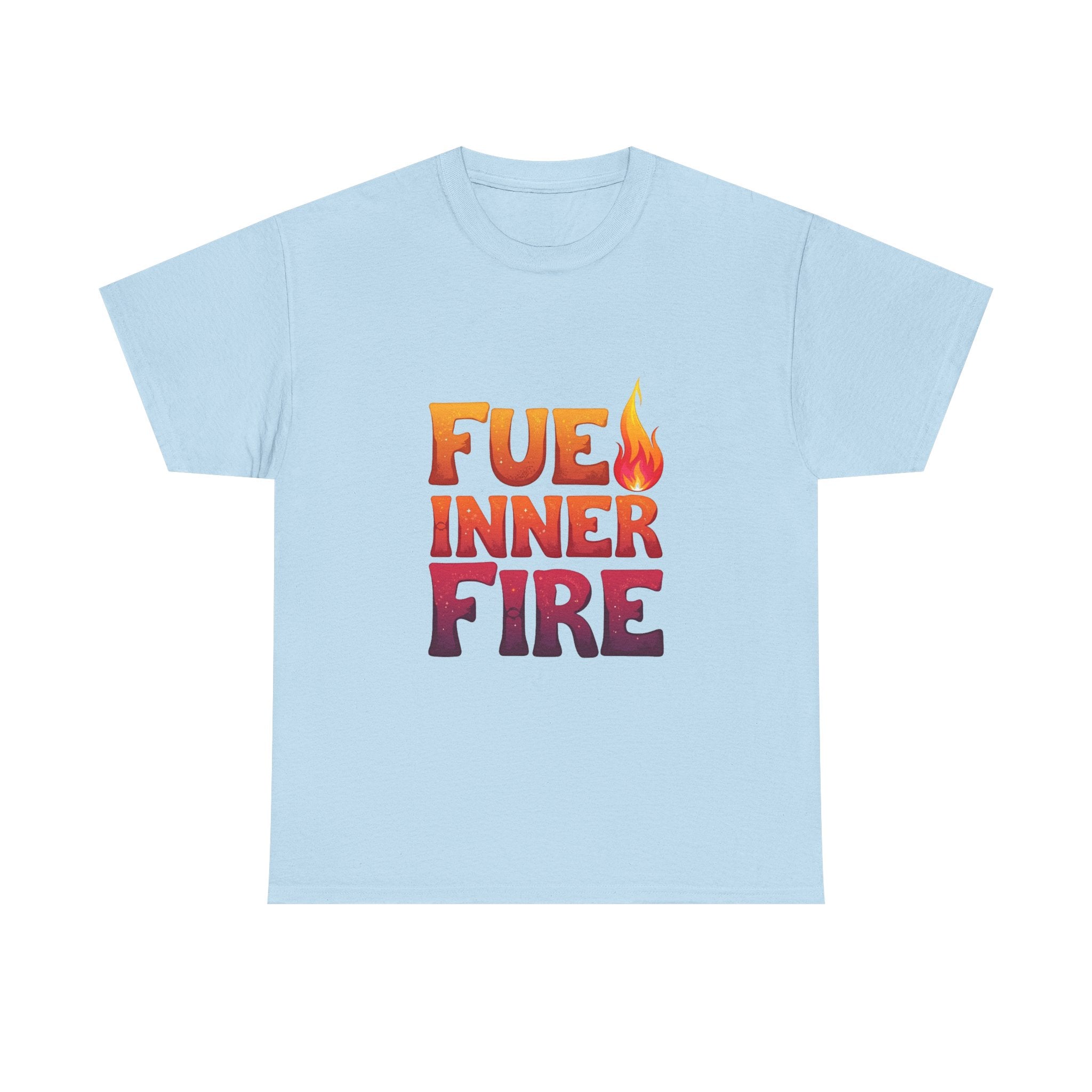 'Fuel Inner Fire 'Inspirational Flame Graphic T-Shirt