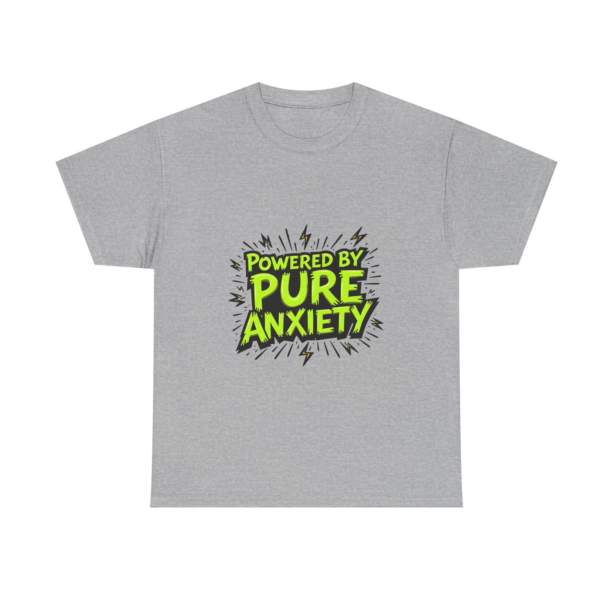 "Powered by Pure Anxiety" Graphic T-Shirt