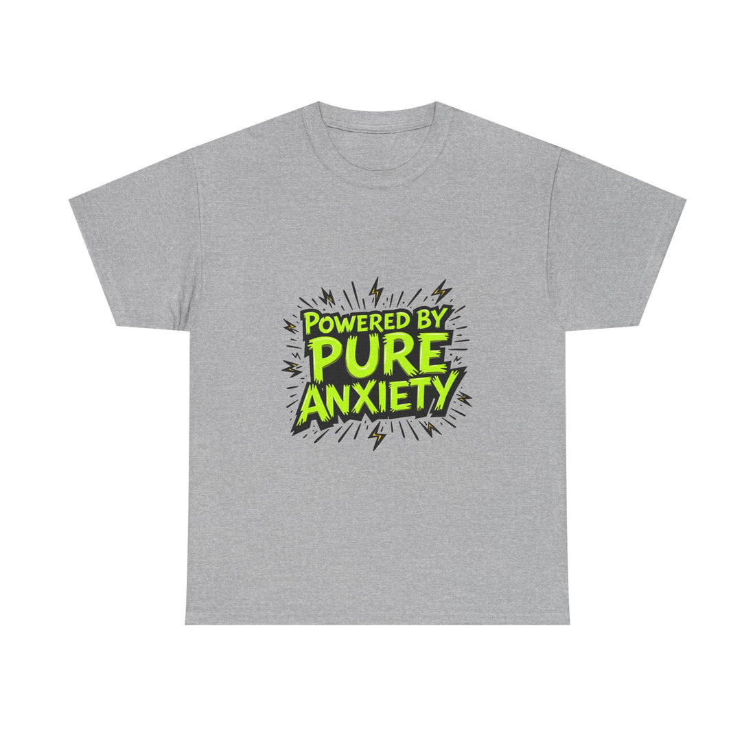 "Powered by Pure Anxiety" Graphic T-Shirt