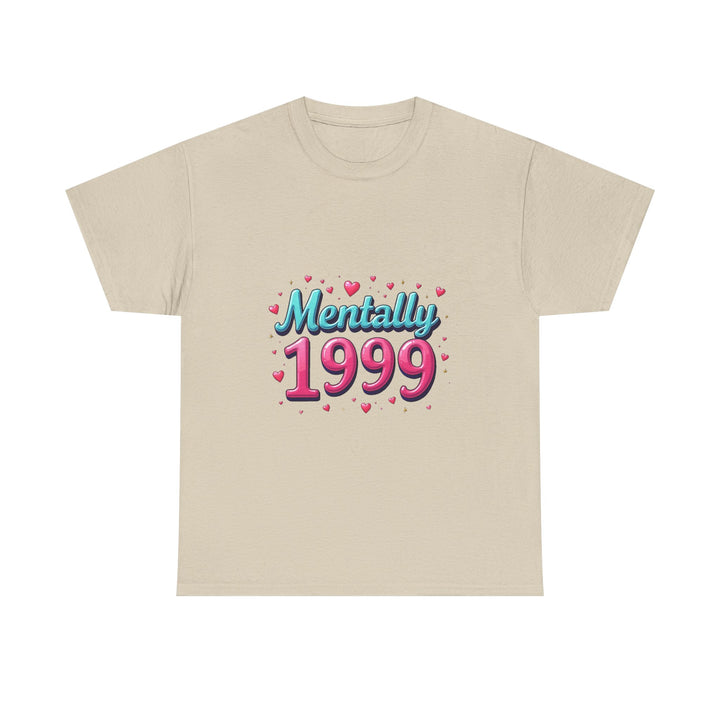 'Mentally 1999' Retro 90s Nostalgia Graphic T-Shirt