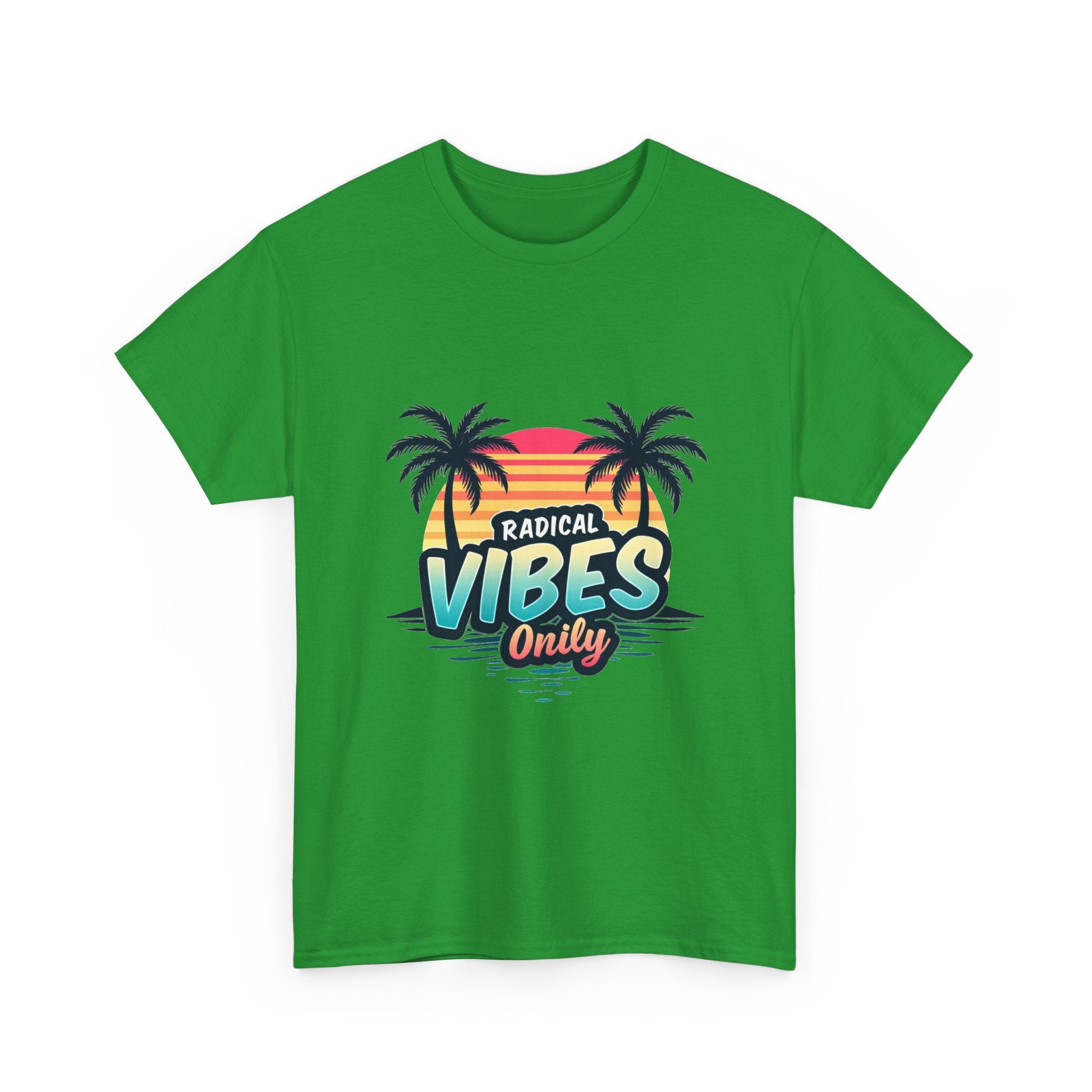 'Radical Vibes' Only  Retro Palm Sunset Beach T-Shirt
