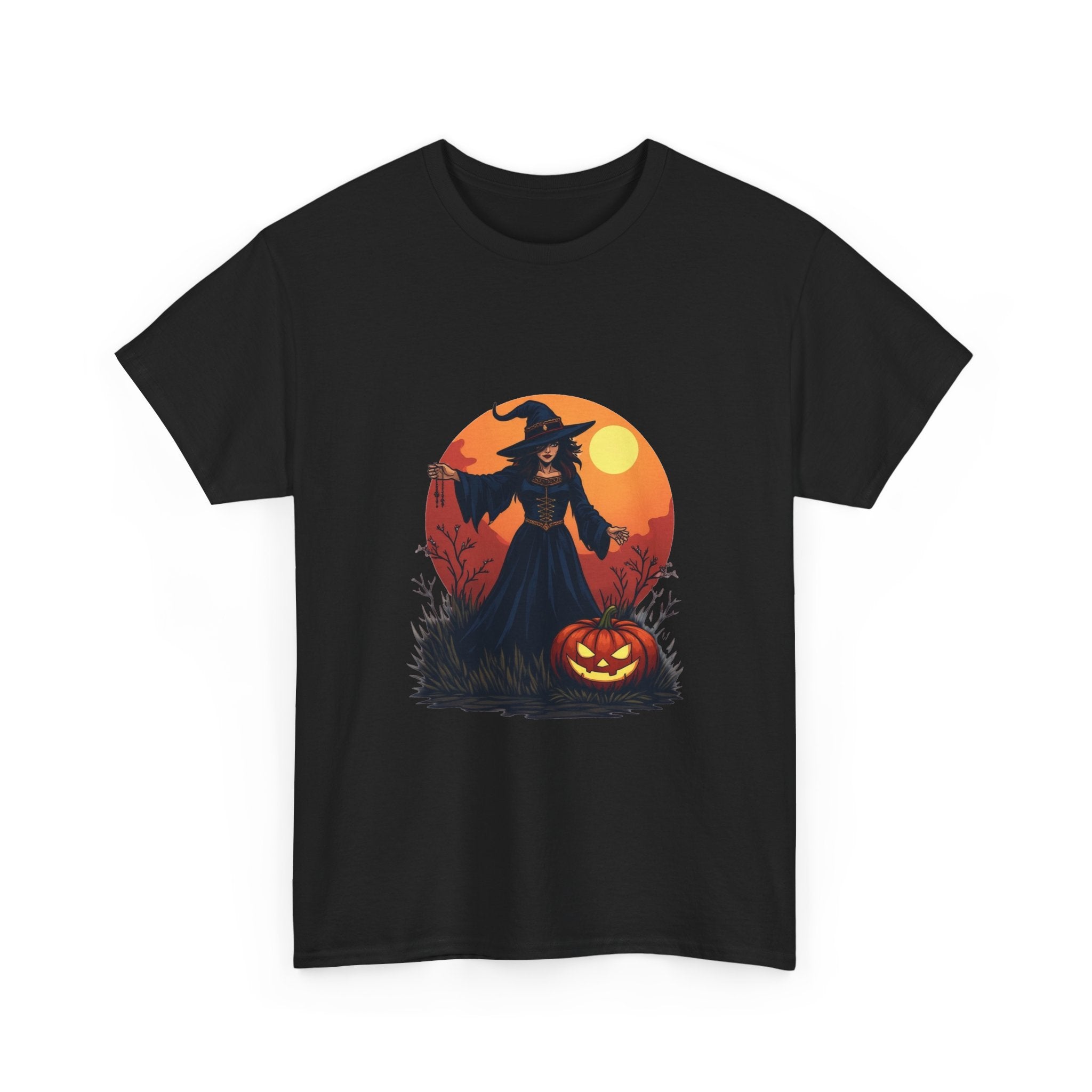 Witch & Jack-O'-Lantern Halloween T-Shirt
